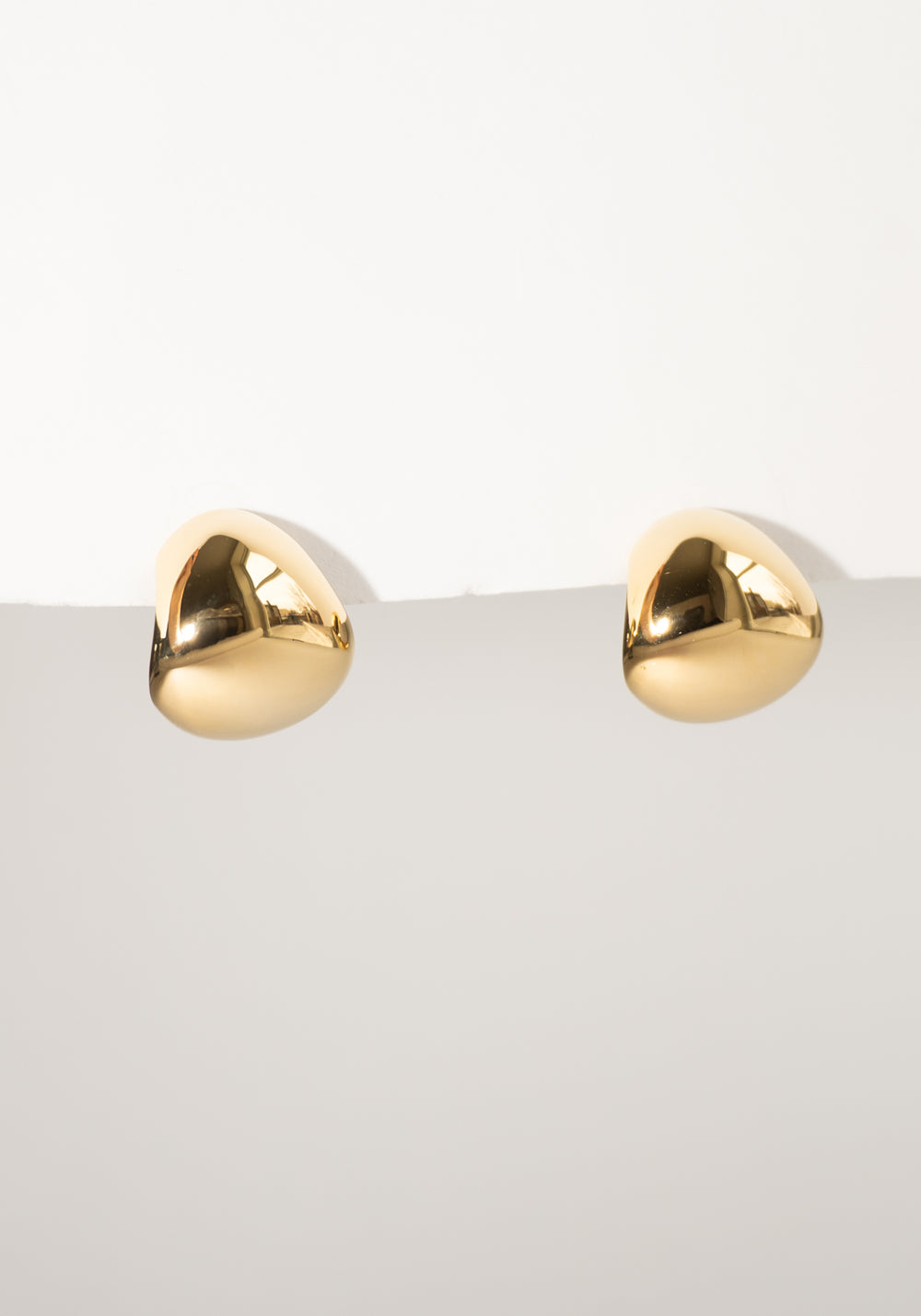 Nina Gordon Large Fold Hoops in Gold