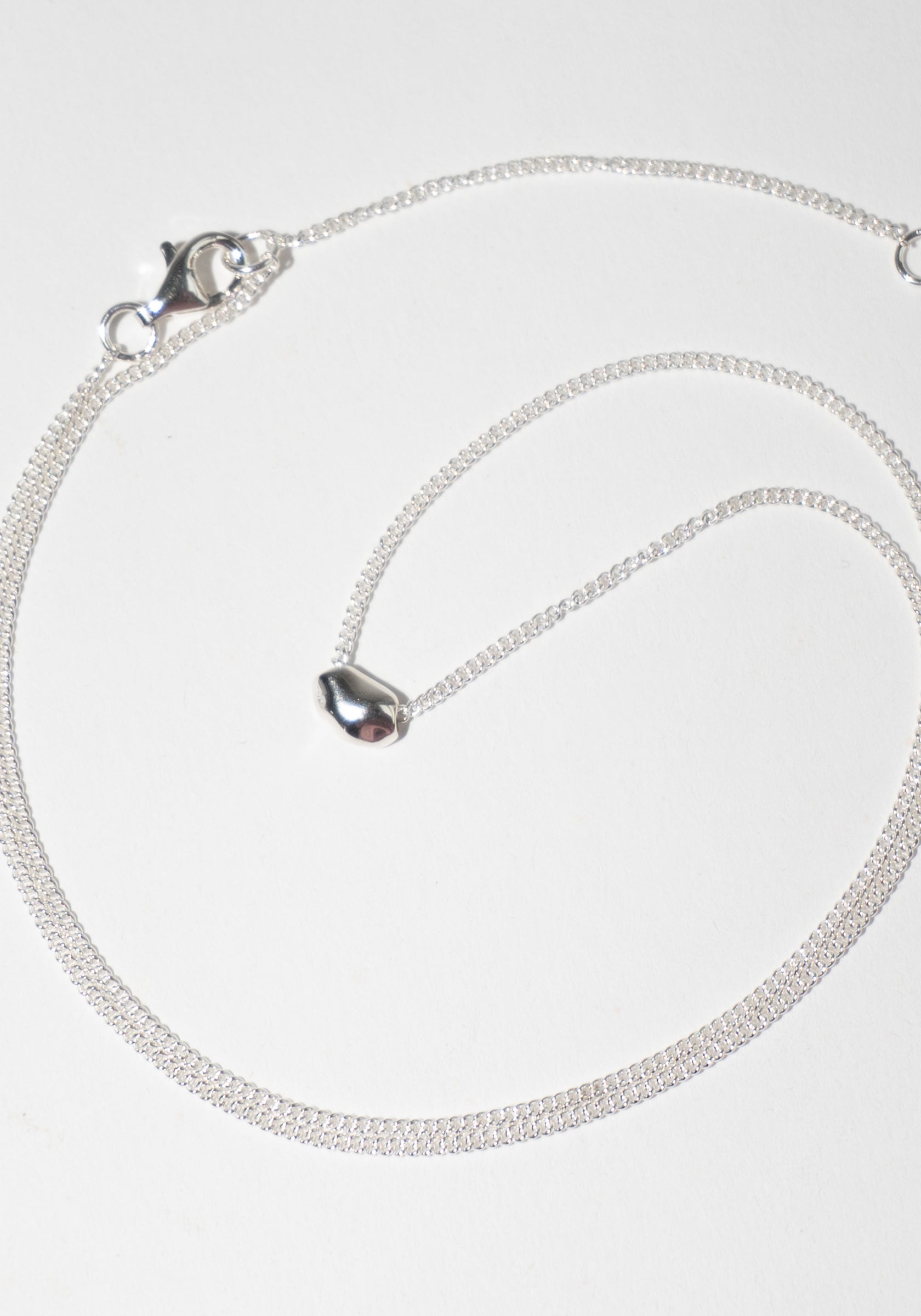 Mini Drop Necklace in Silver