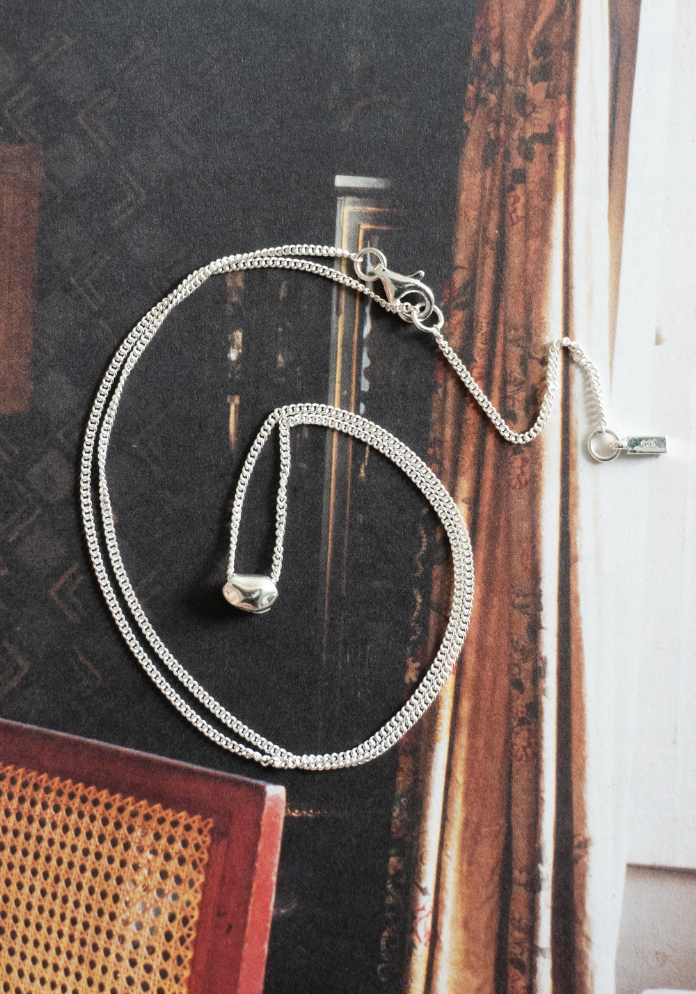 Mini Drop Necklace in Silver