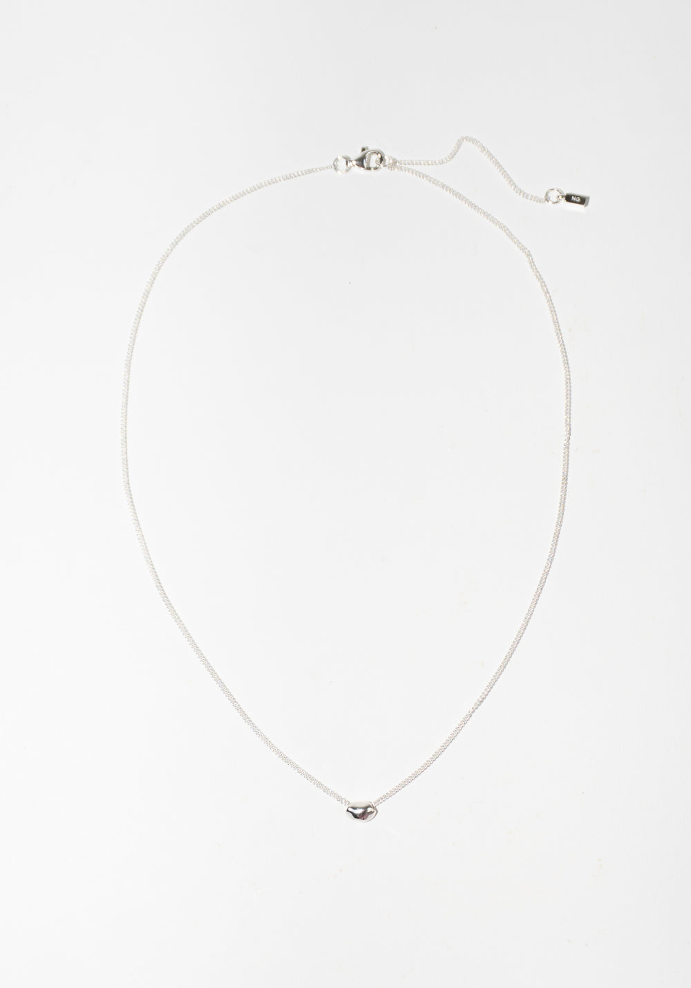 Nina Gordon Mini Drop Necklace in Silver