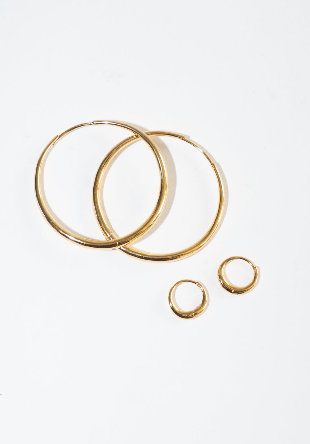 Nina Gordon Momento Large Hoops in Gold