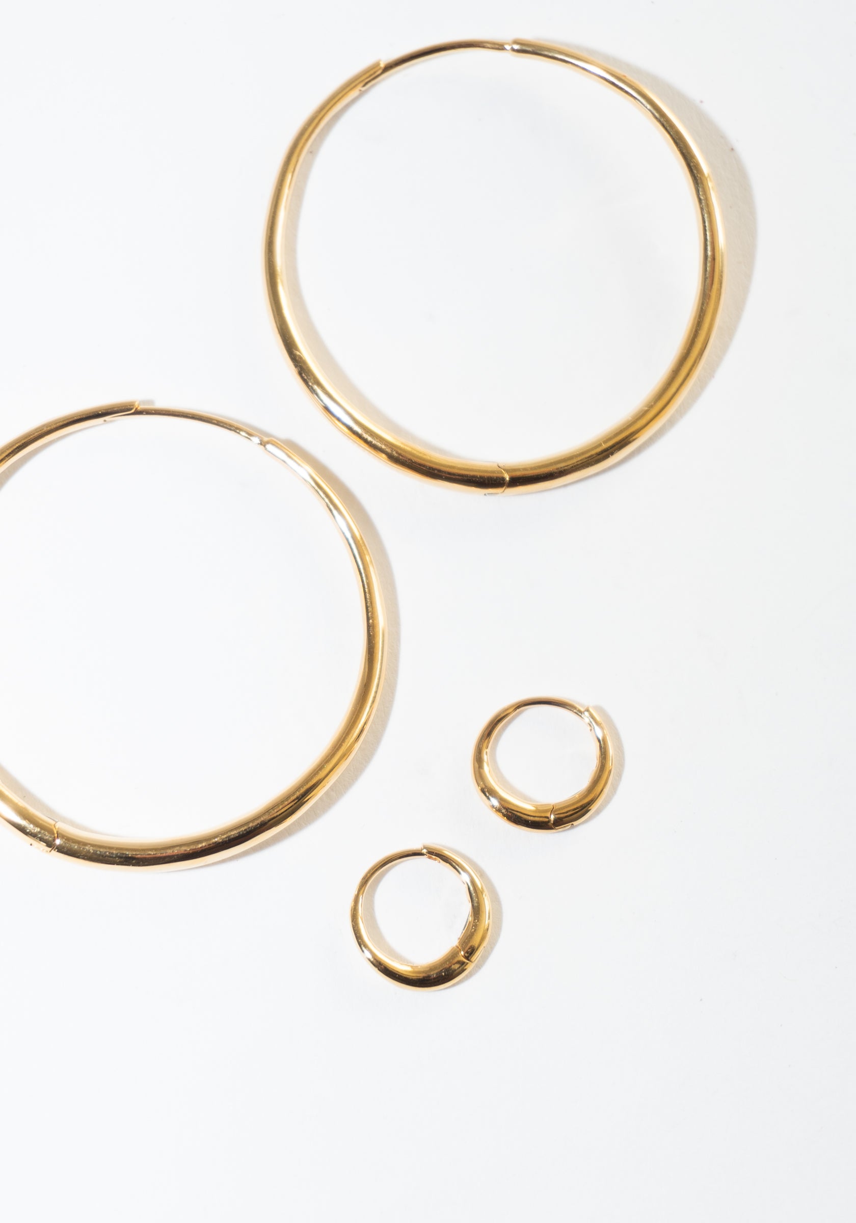 Nina Gordon Momento Baby Hoops in Gold