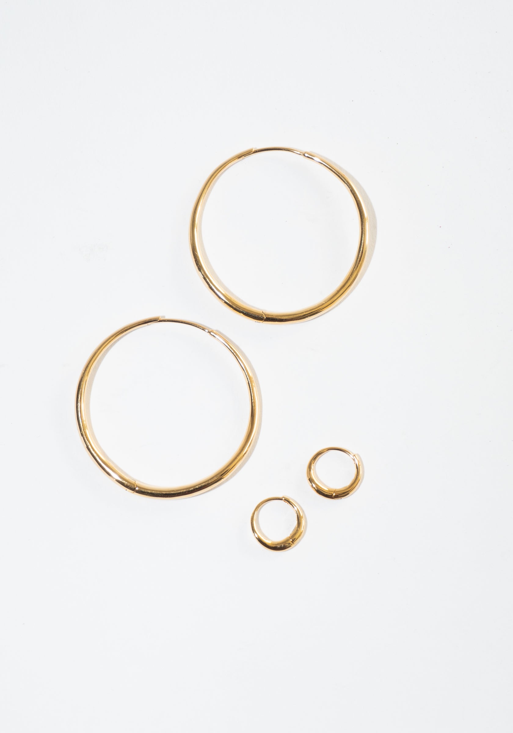 Nina Gordon Momento Large Hoops in Gold