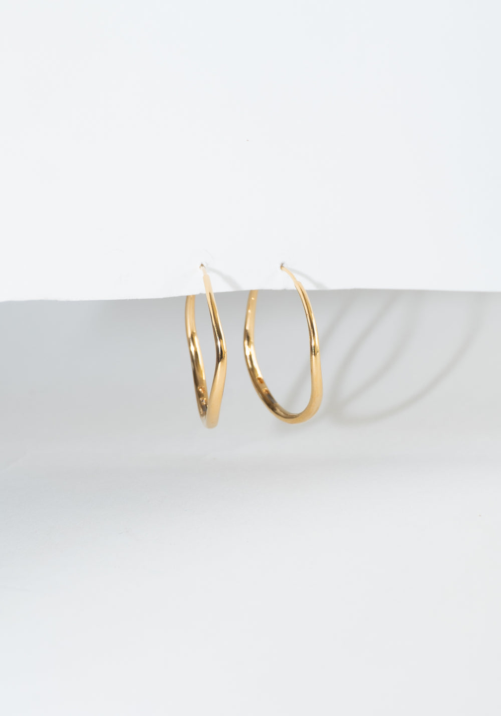 Nina Gordon Momento Large Hoops in Gold