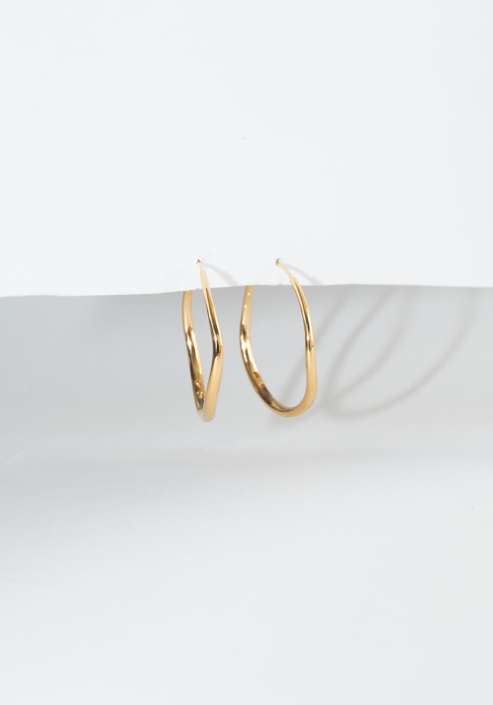 Nina Gordon Momento Large Hoops in Gold