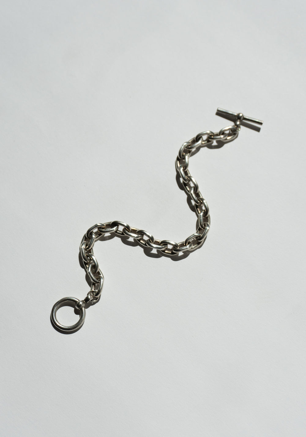 Vintage Sterling Anchor Link Chain Bracelet