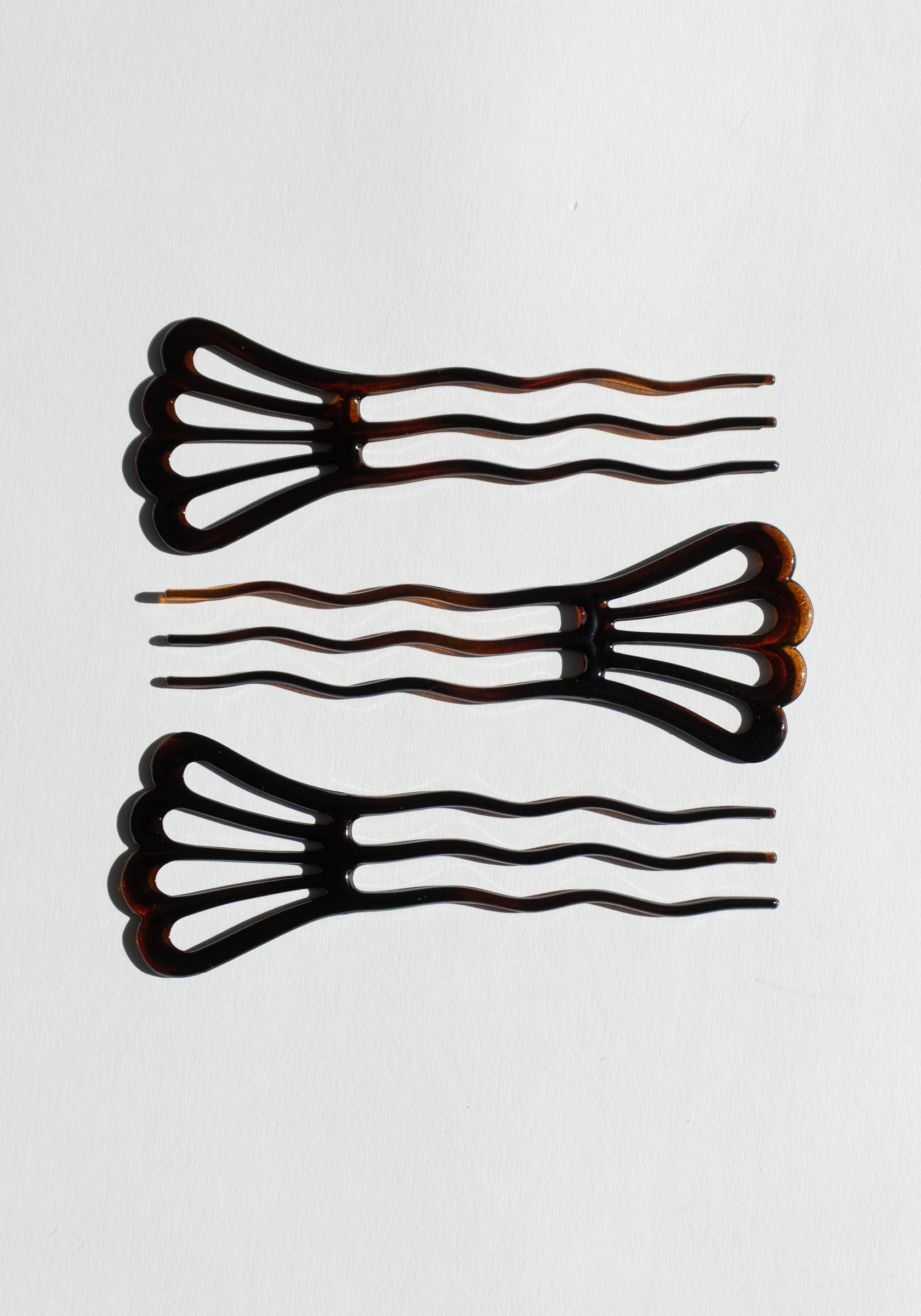 French Wavy Chignon Hair Pin Set of 3