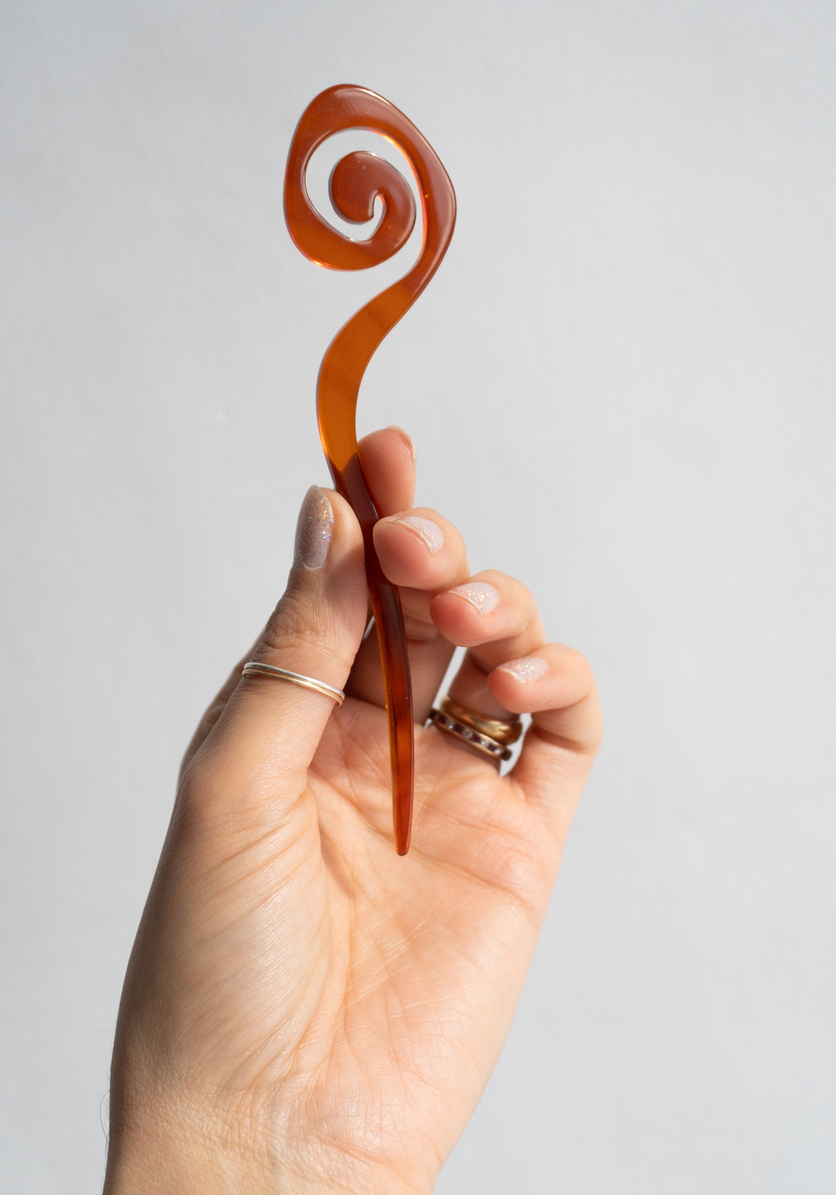 French Swirl Large Hair Pin