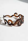 French Swirls Wide Shell Headband in Tortoise Shell