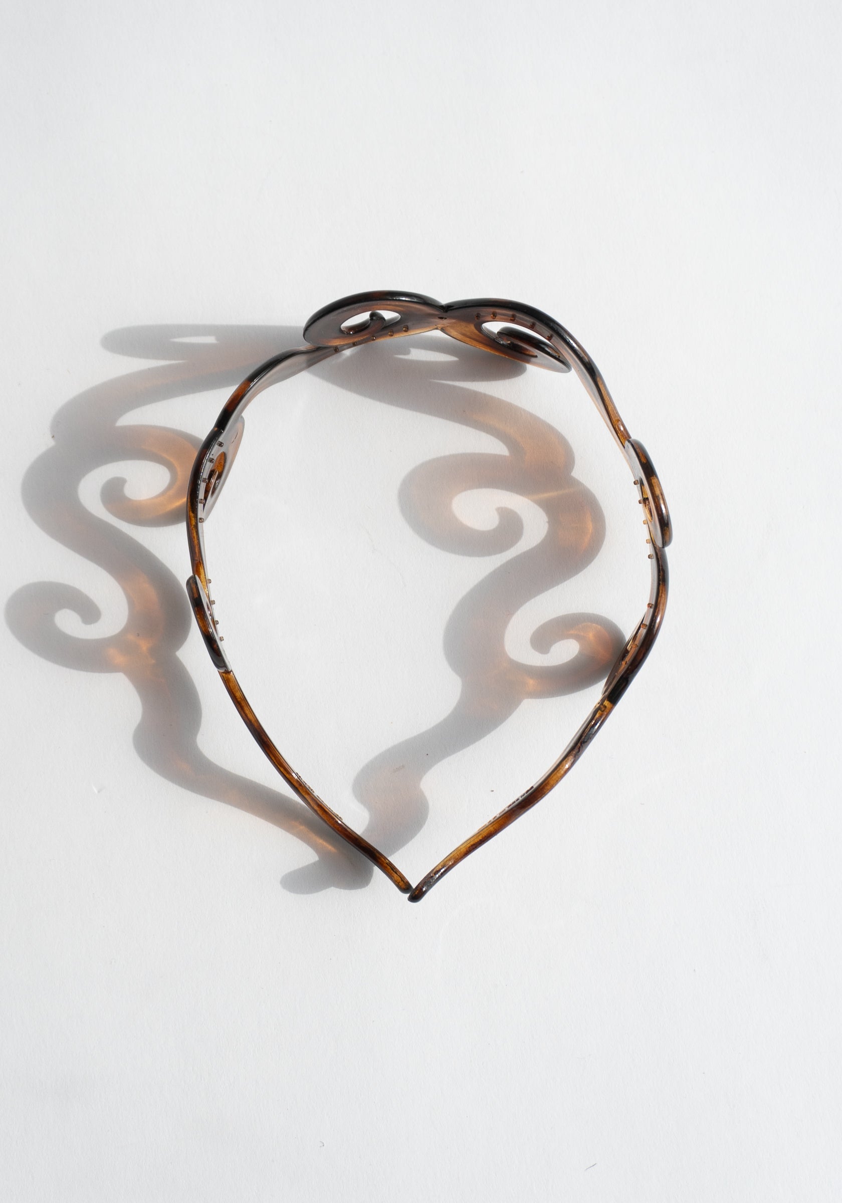 French Swirls Wide Headband in Tortoise