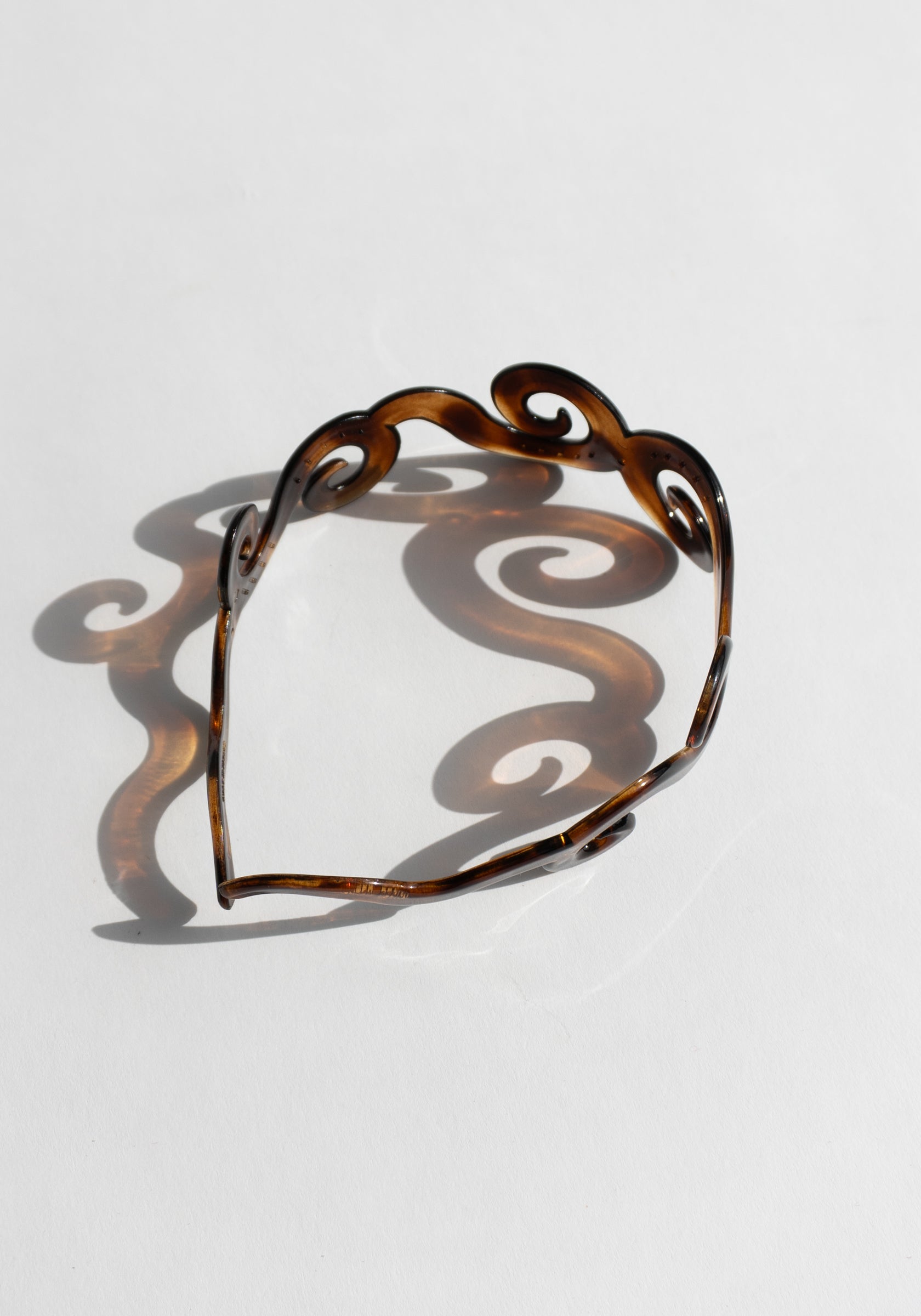 French Swirls Wide Headband in Tortoise