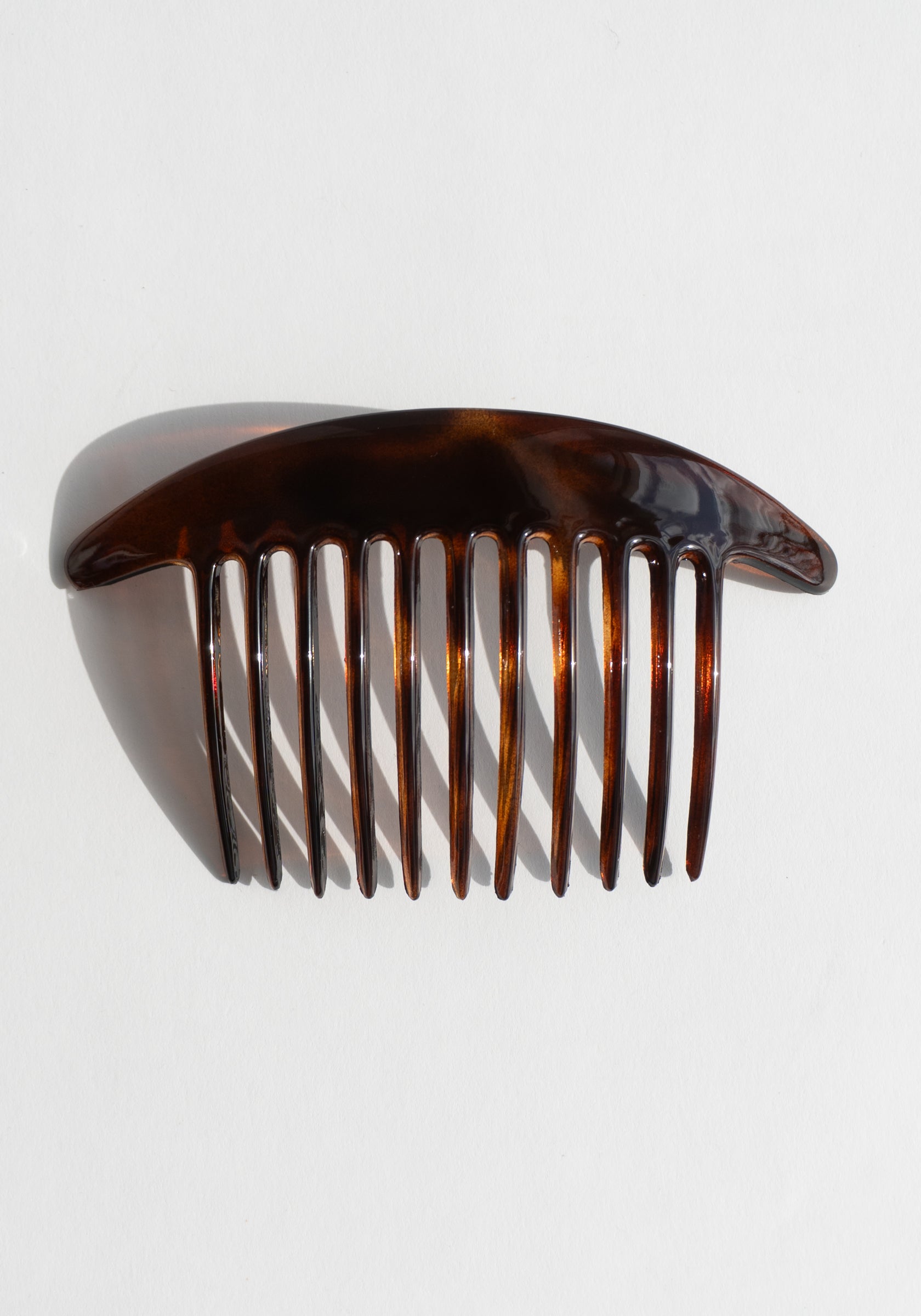 French Tapered Edge Side Hair Comb Set in Tortoise Shell