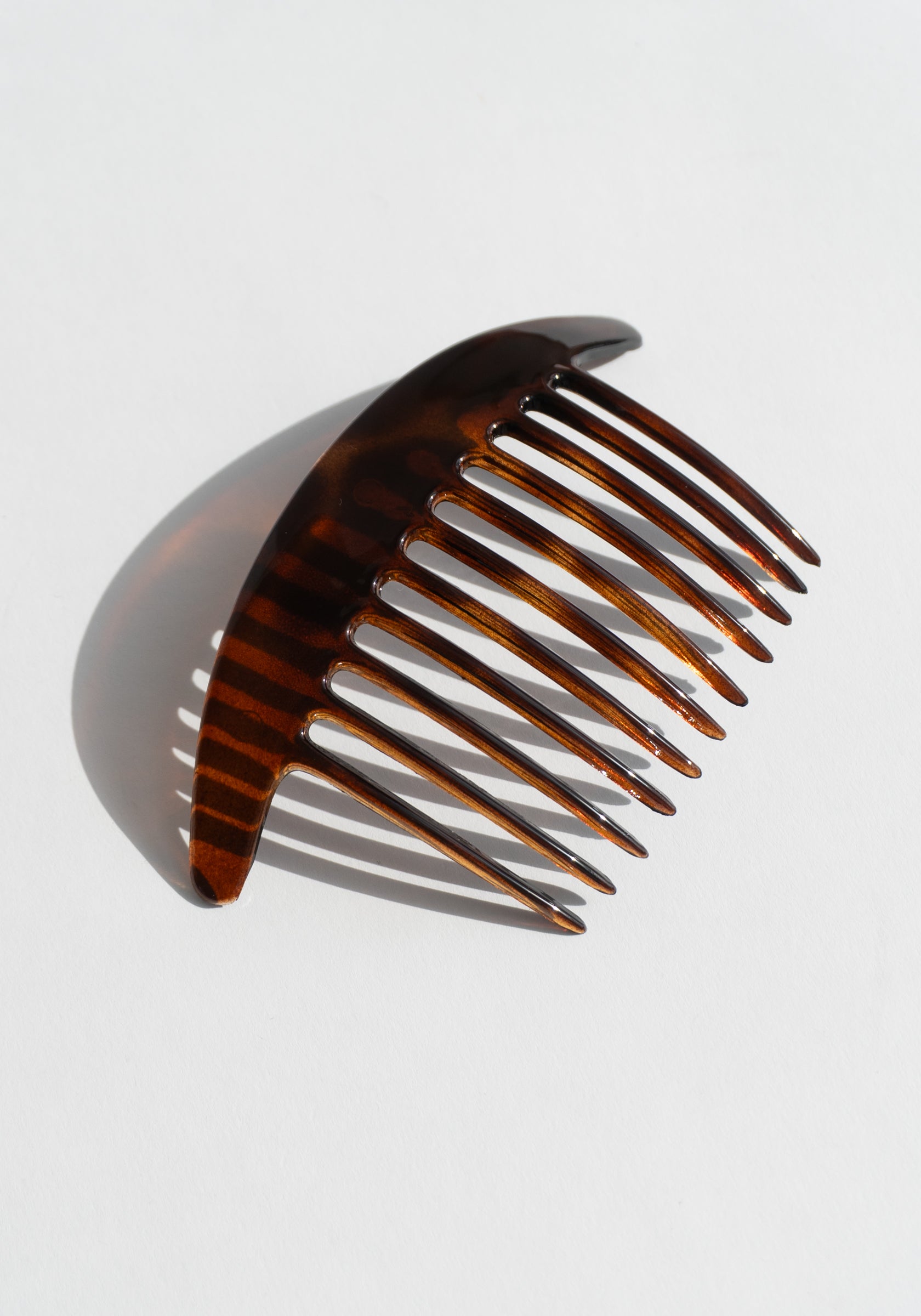 French Tapered Edge Side Hair Comb Set in Tortoise Shell