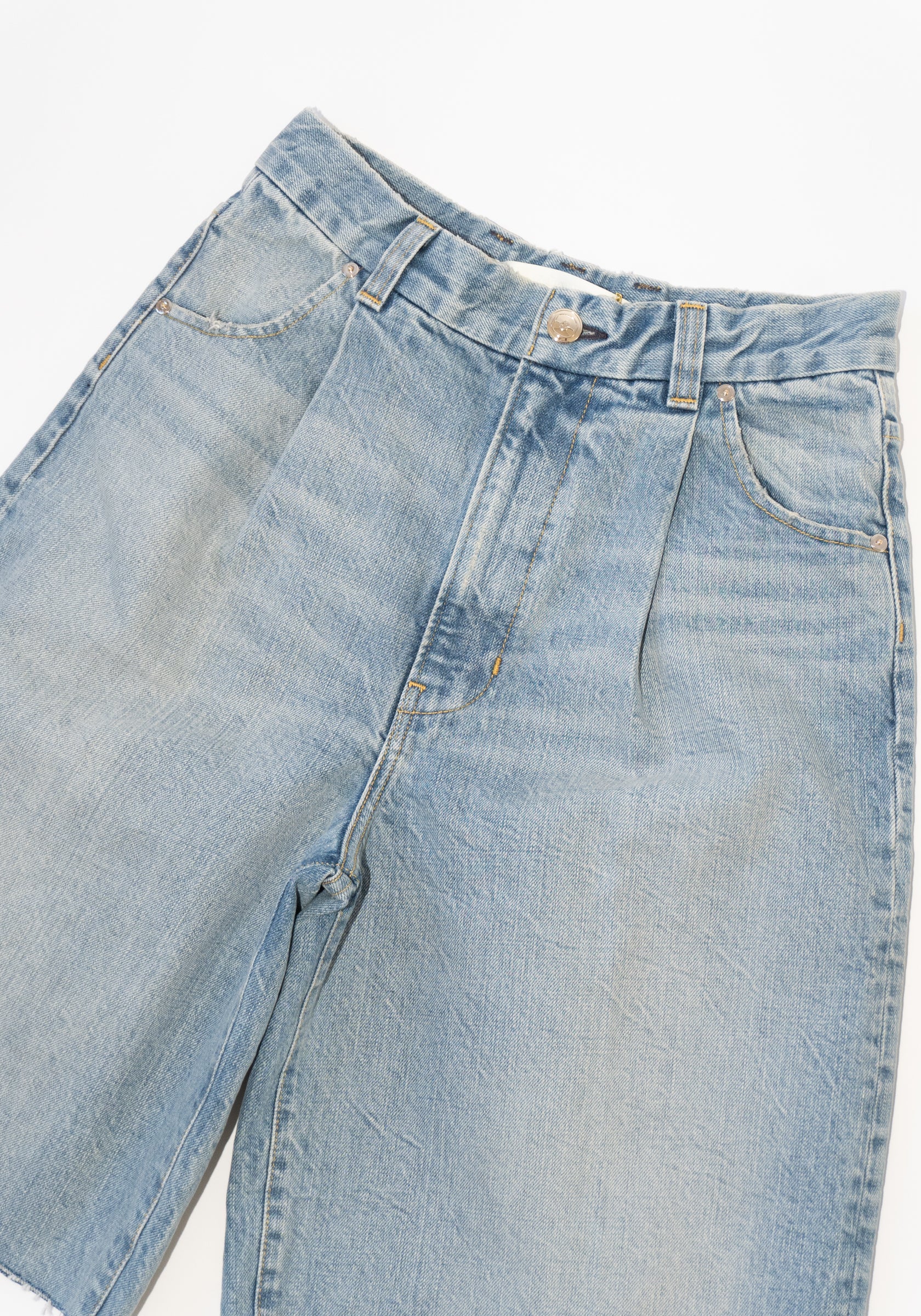 RÙADH Baggy Nola Shorts in Ainslie Wash