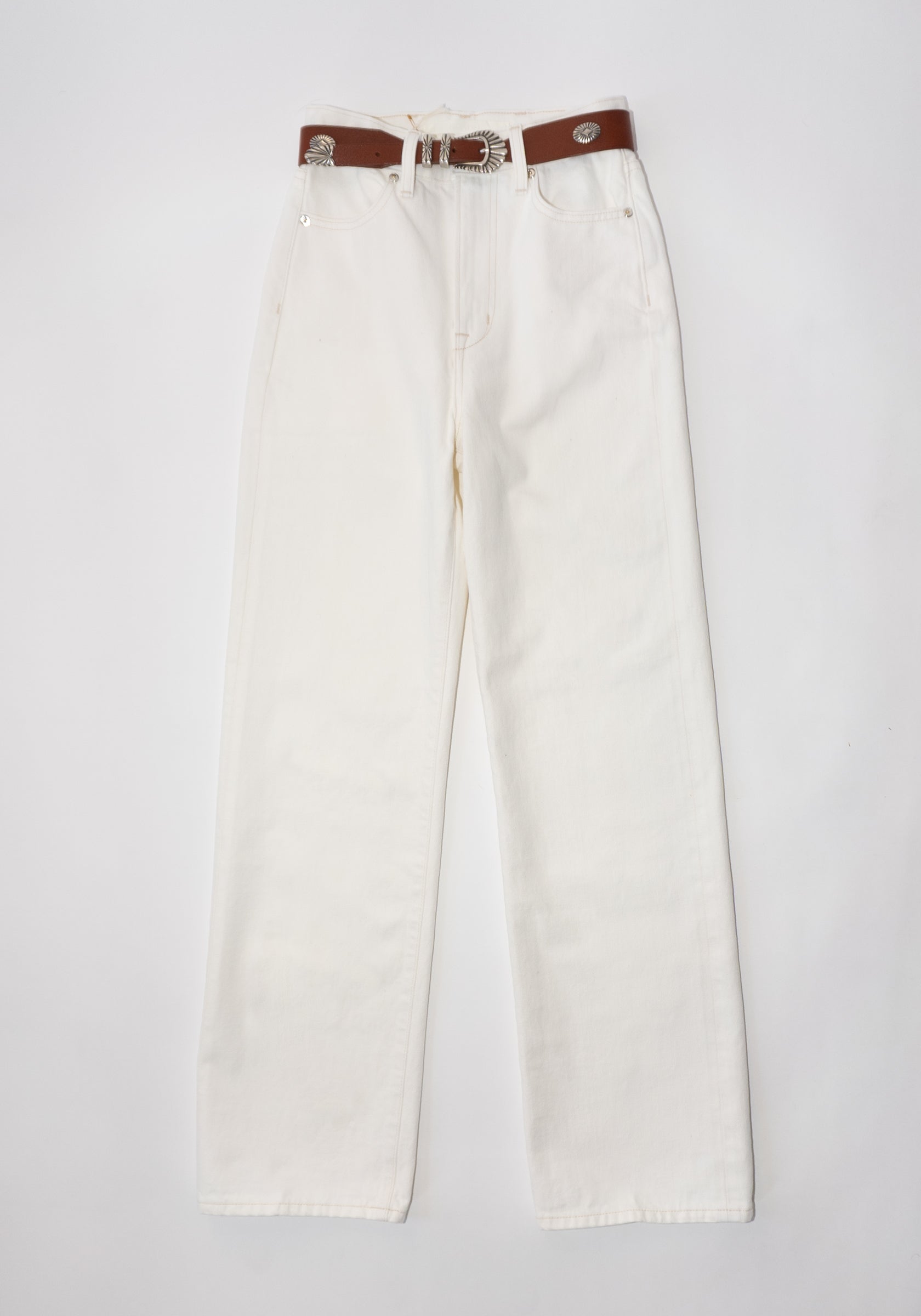 Quinn Selvedge Jean in White