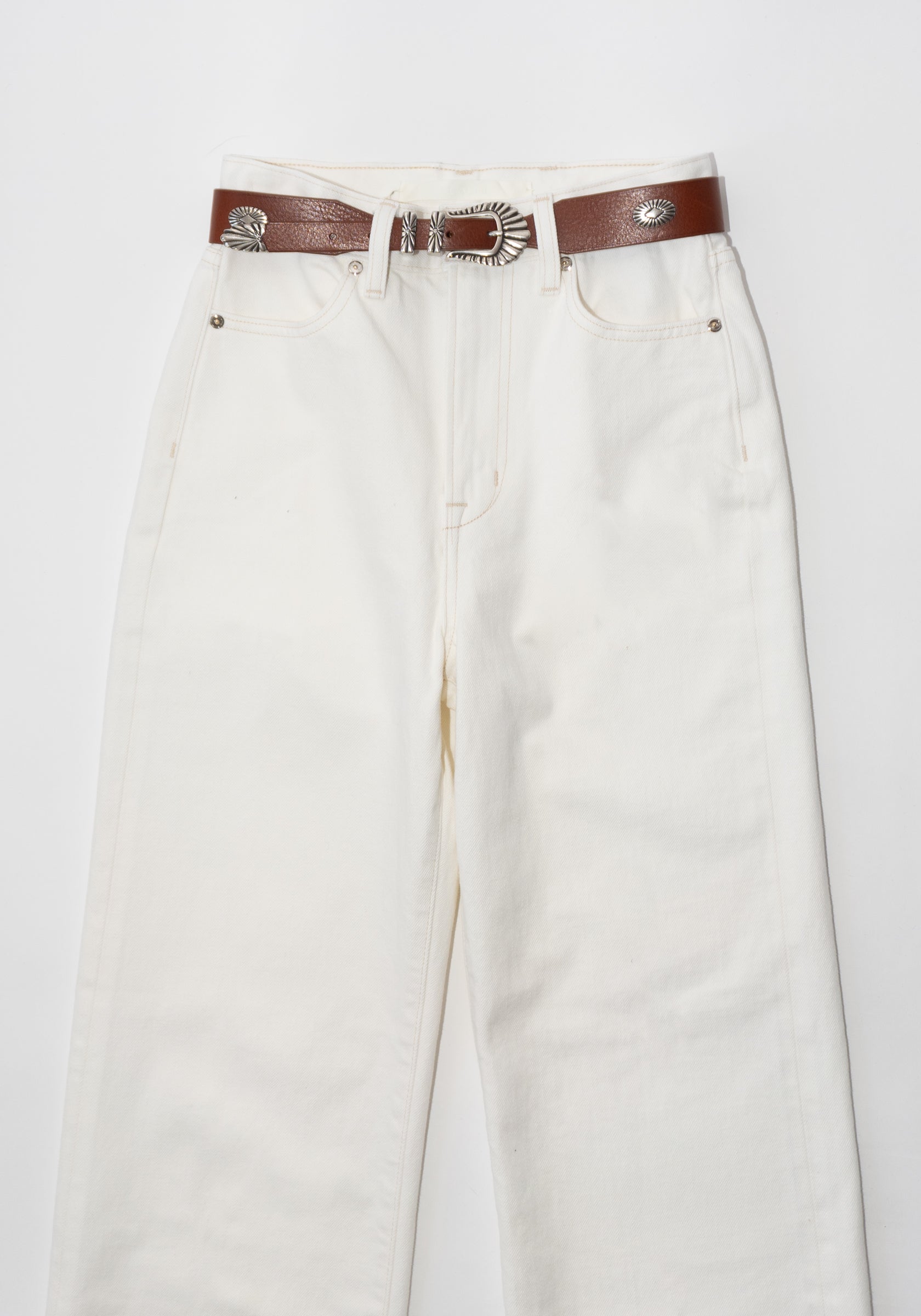 Quinn Selvedge Jean in White