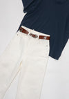 Quinn Selvedge Jean in White