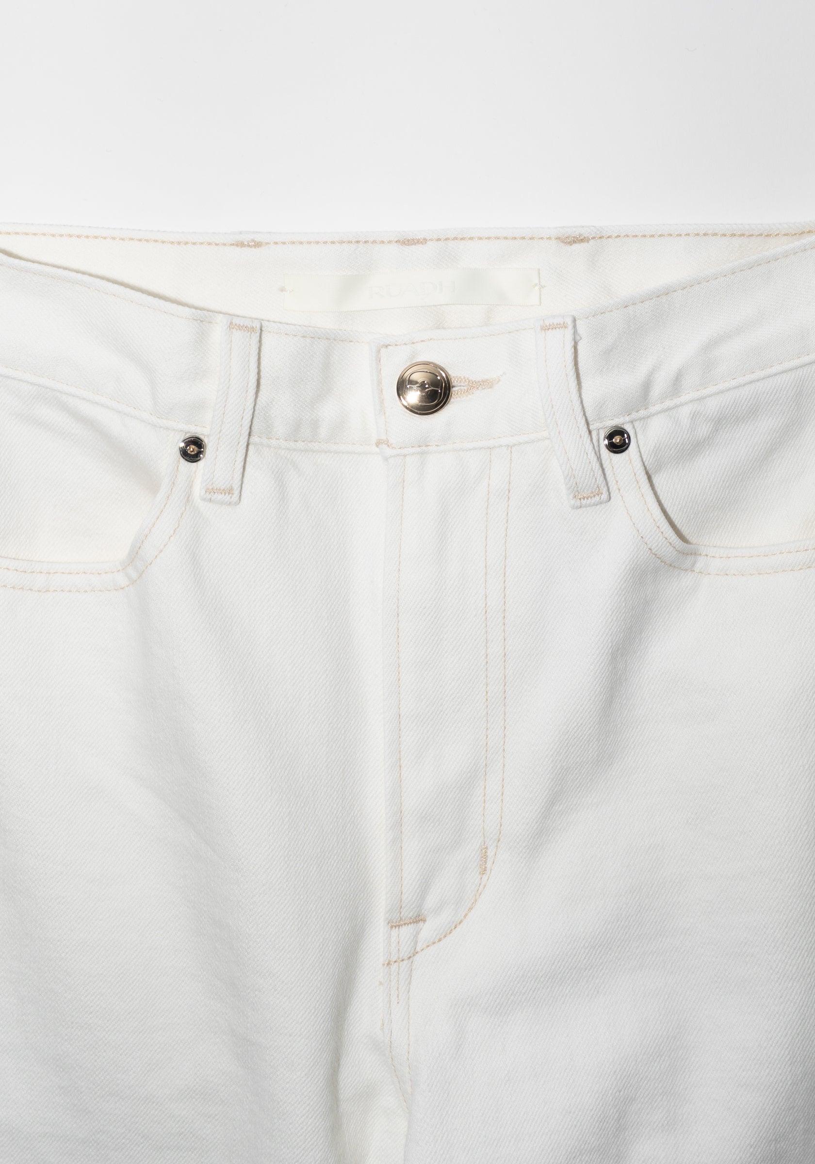 Quinn Selvedge Jean in White