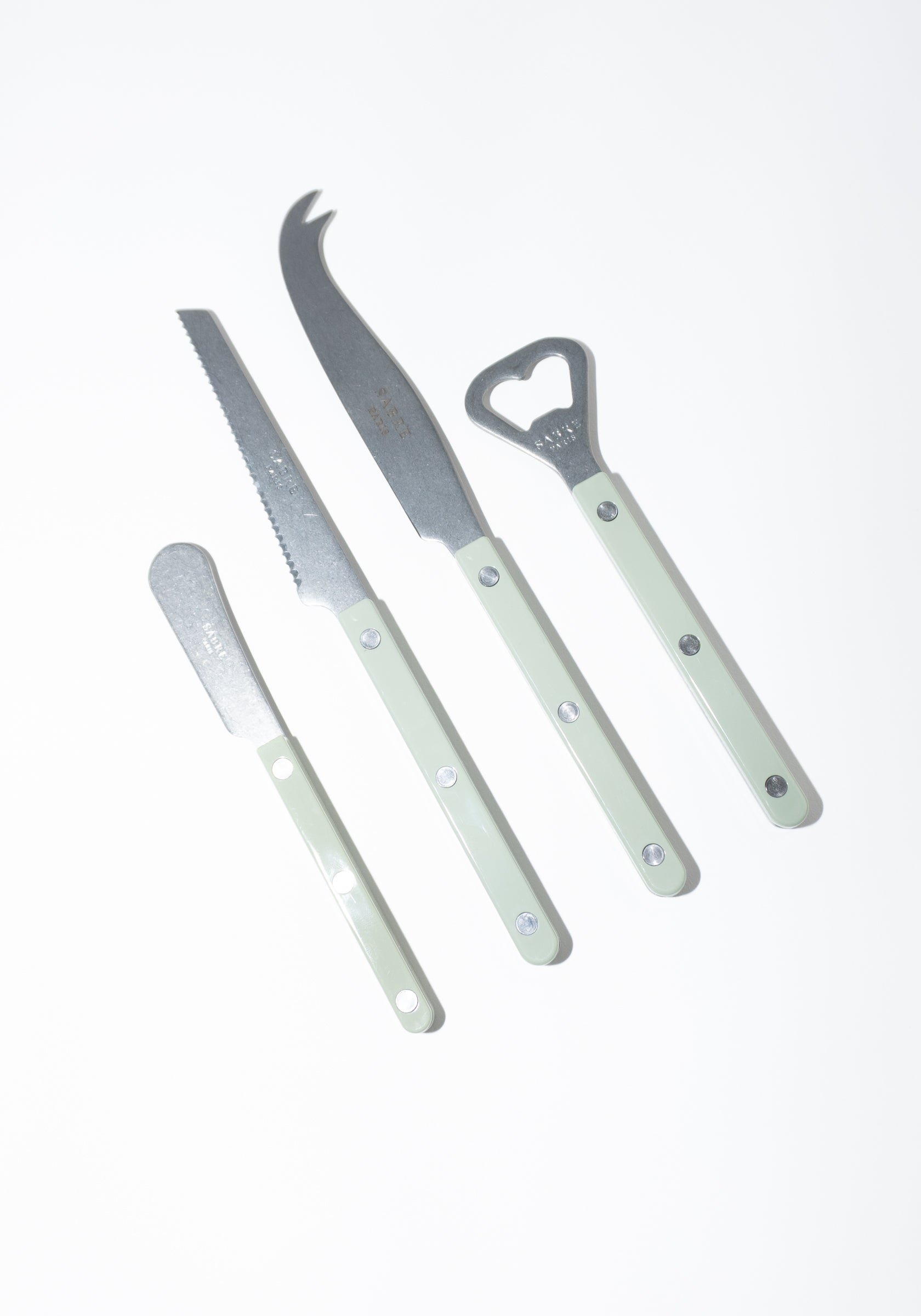 4 Piece Bistrot Vintage Apertif Set in Asparagus