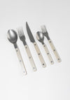 5 Piece Cutlery Set in Bistrot Vintage Pearl