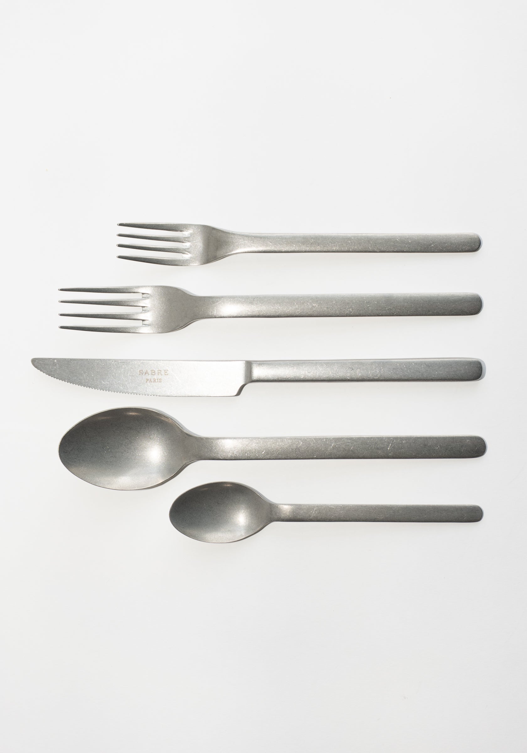 5 Piece Loft Vintage Stainless Steel Set