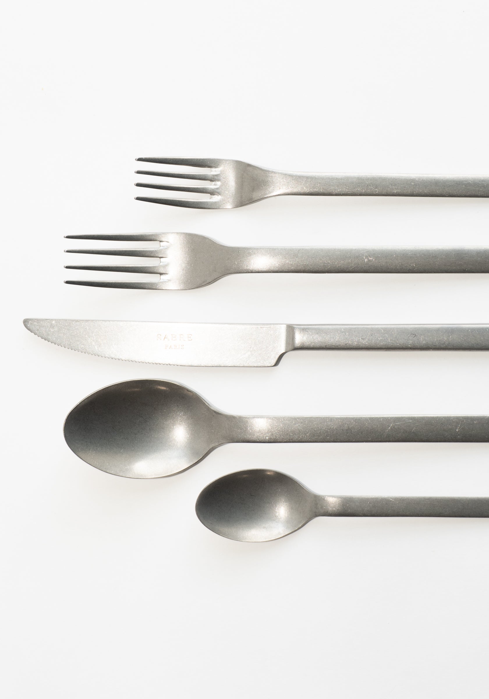 5 Piece Loft Vintage Stainless Steel Set