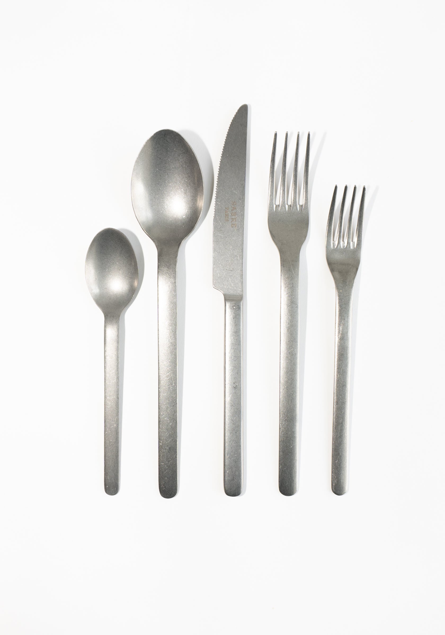 5 Piece Loft Vintage Stainless Steel Set
