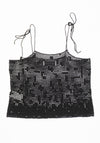 Sayaka Davis Crochet Camisole in Black