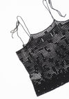 Sayaka Davis Crochet Camisole in Black