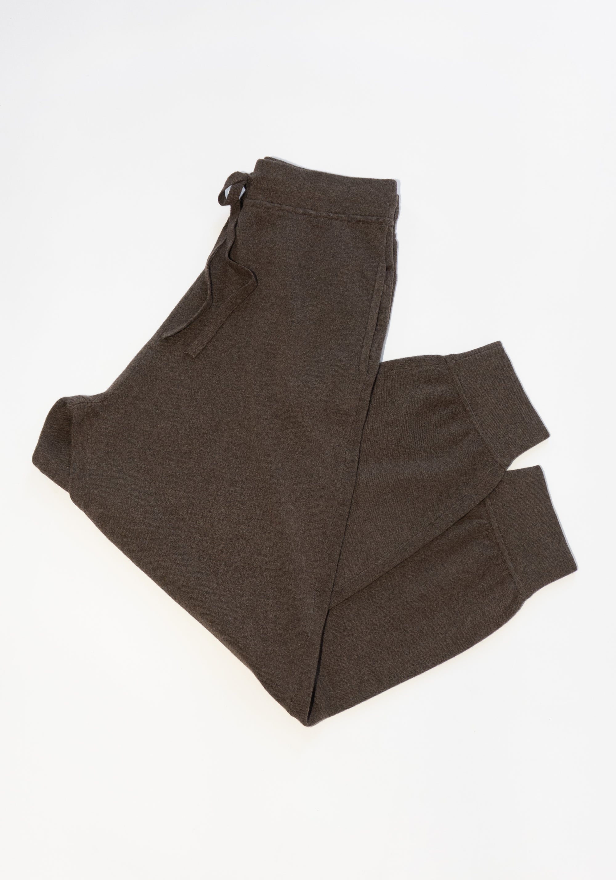 Knit Sweatpants in Brownie