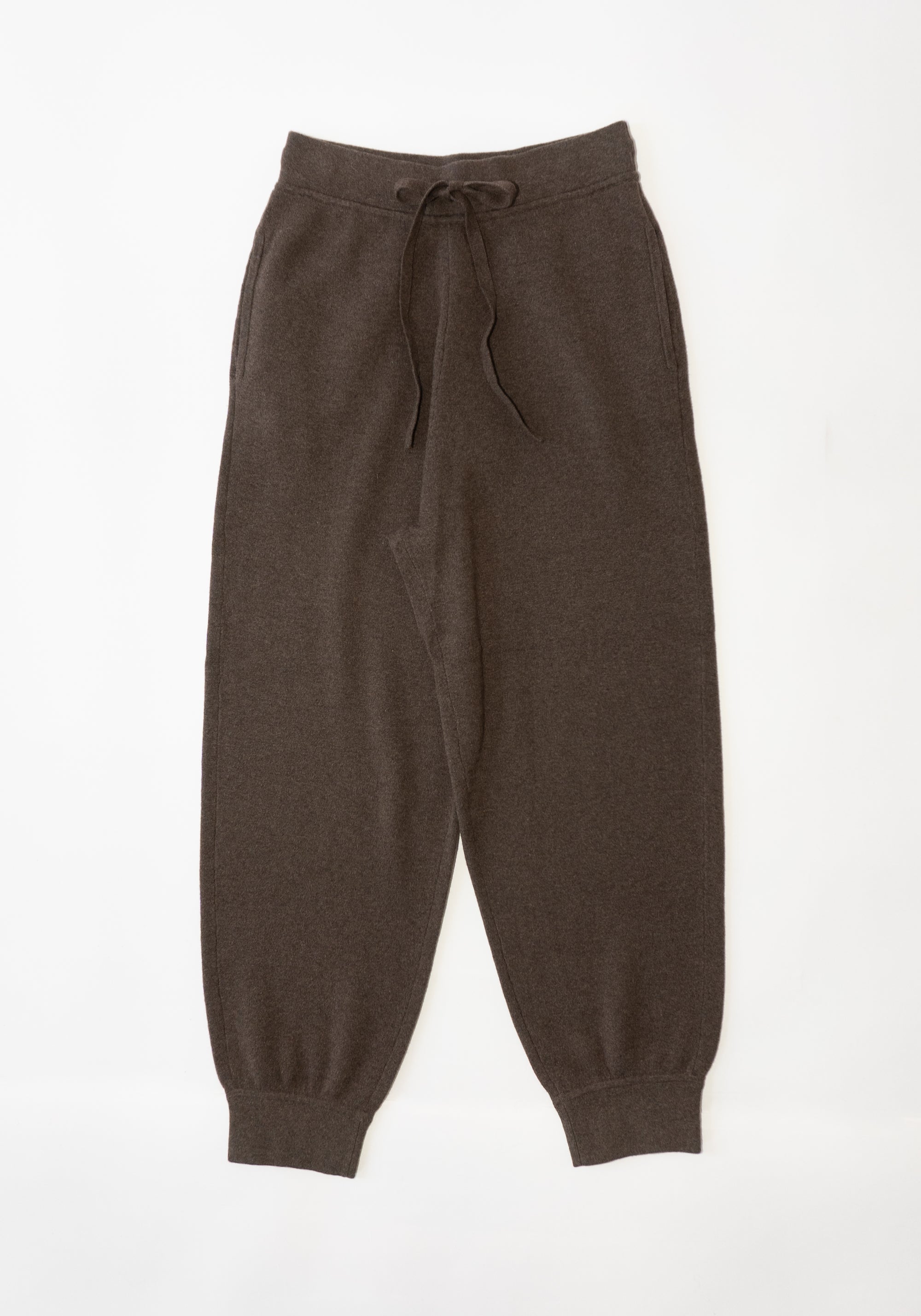 Knit Sweatpants in Brownie