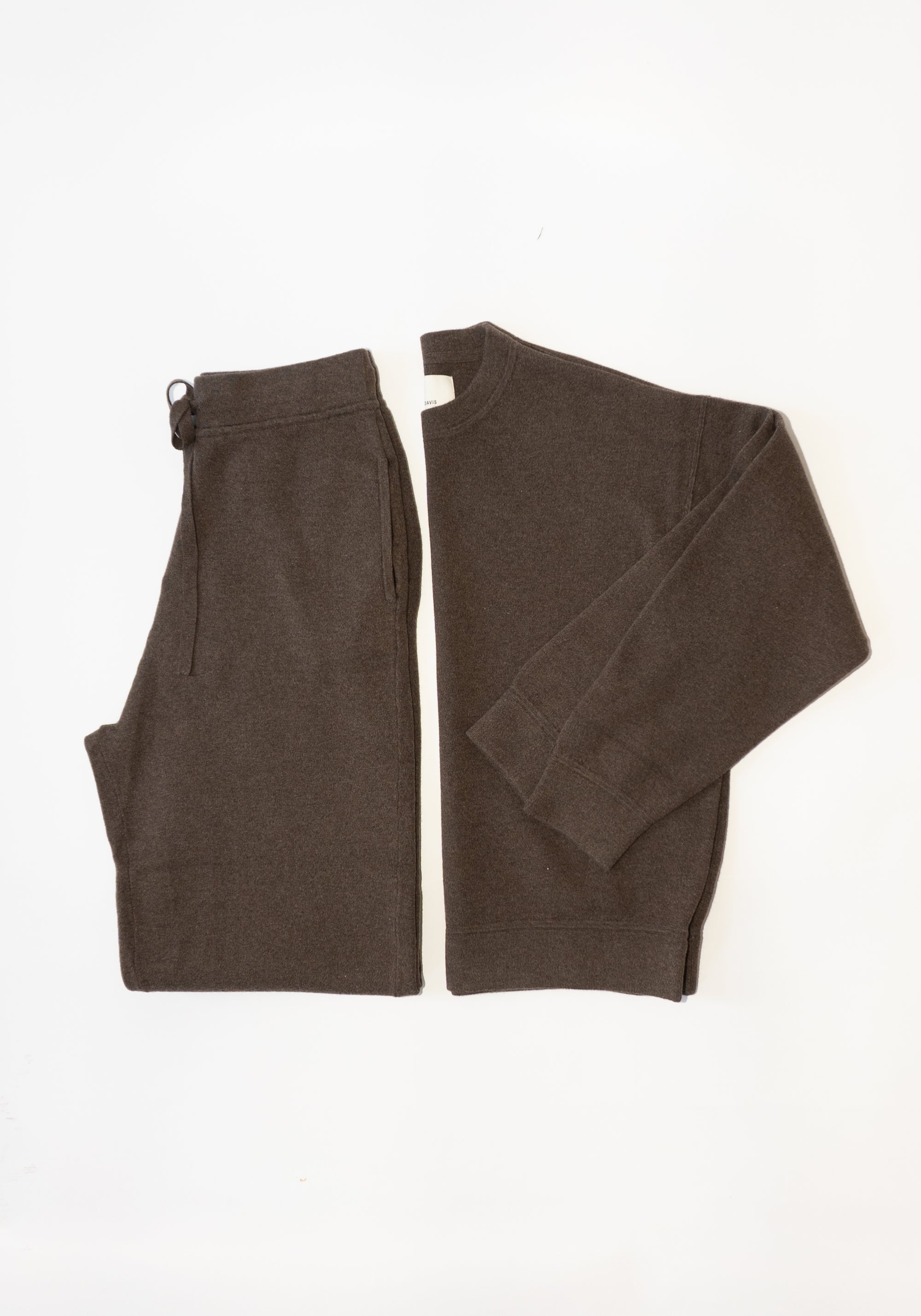 Knit Sweatshirt in Brownie