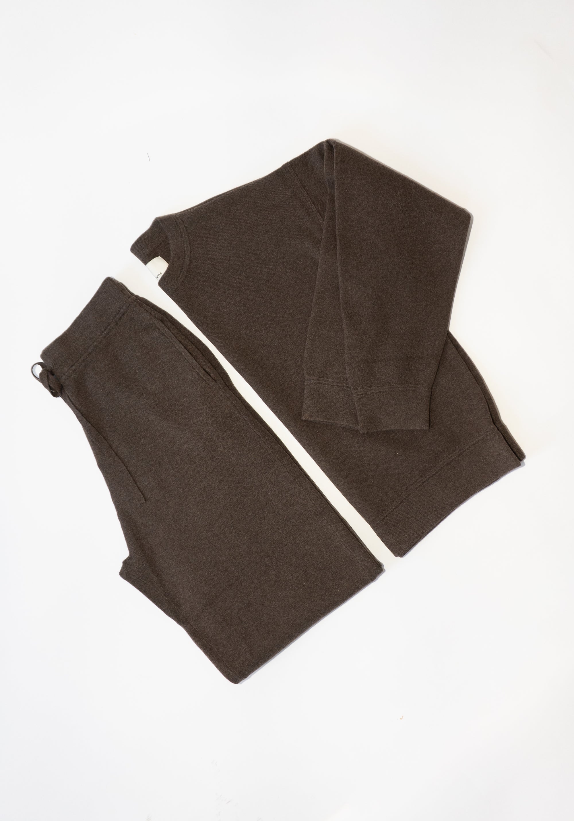 Knit Sweatshirt in Brownie