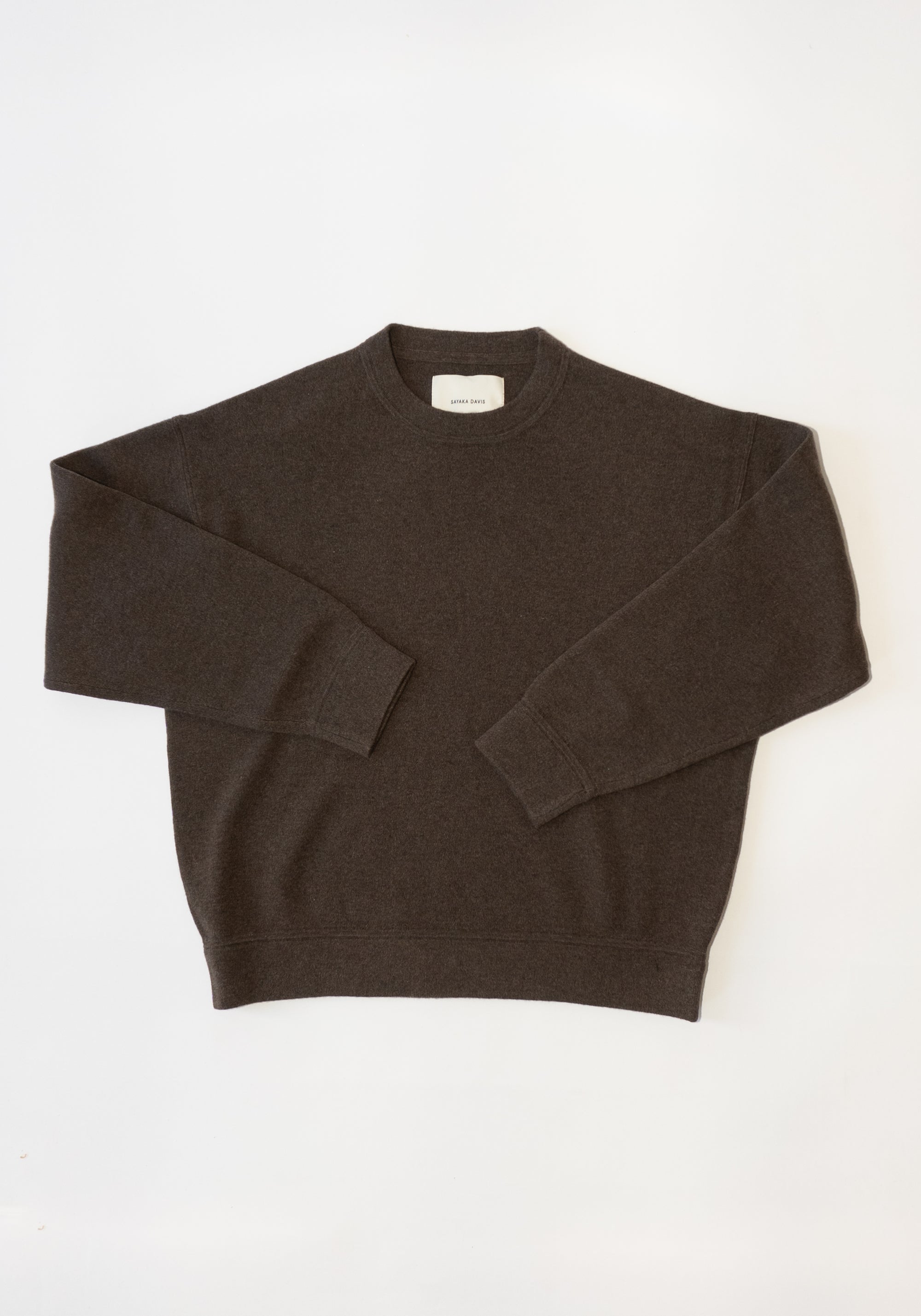 Knit Sweatshirt in Brownie