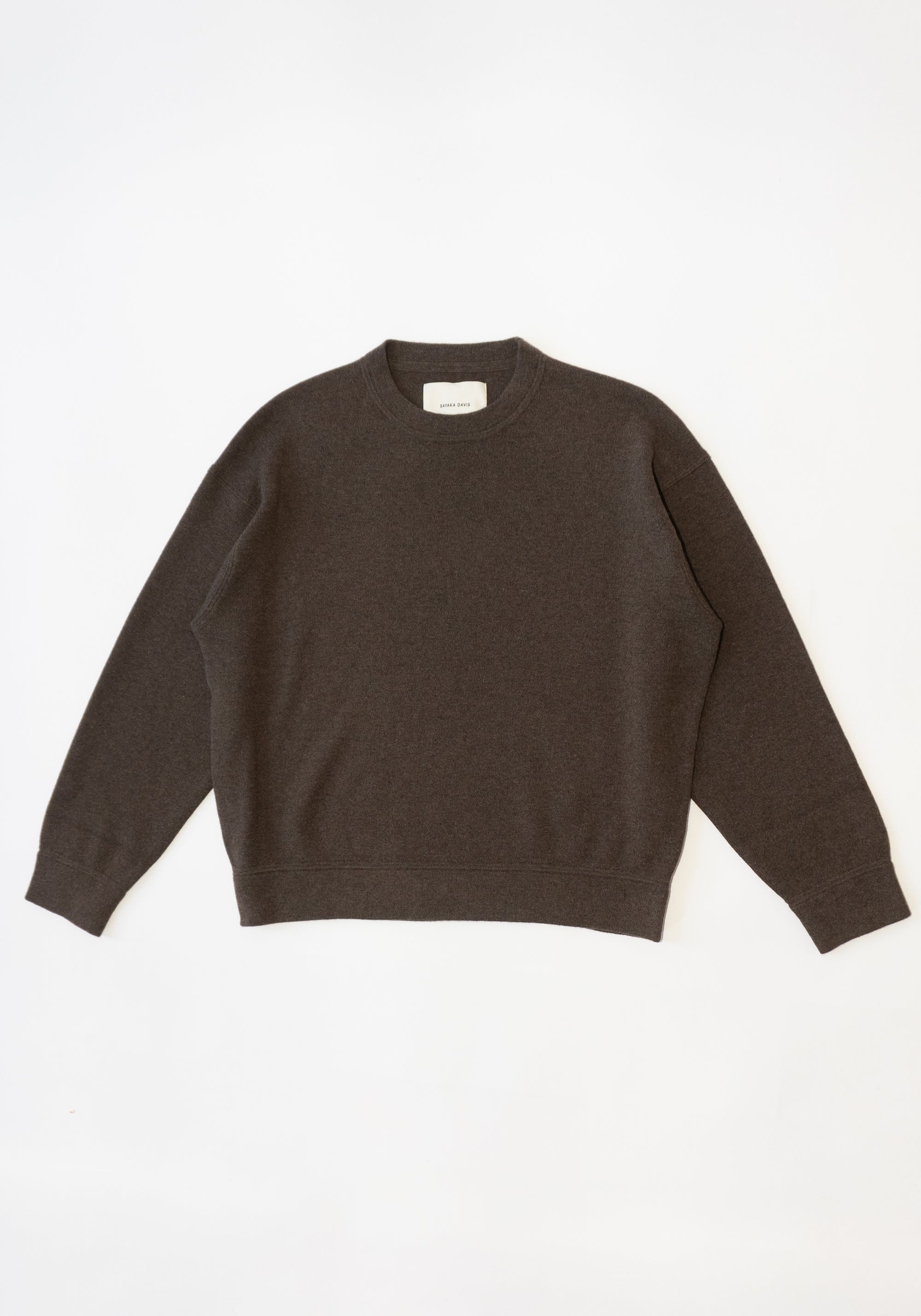 Knit Sweatshirt in Brownie