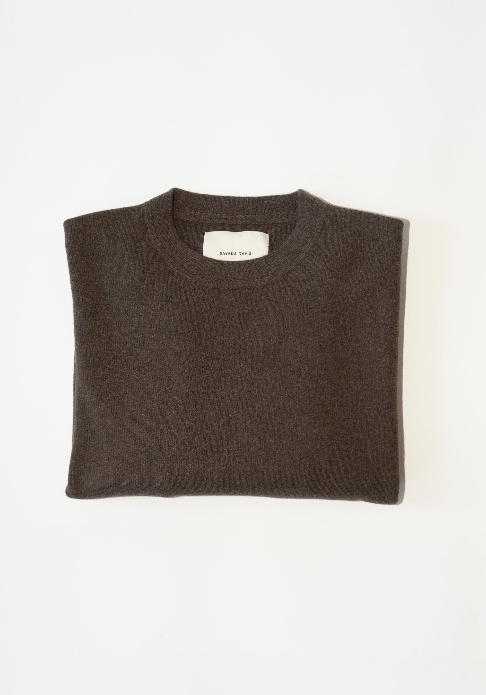 Knit Sweatshirt in Brownie