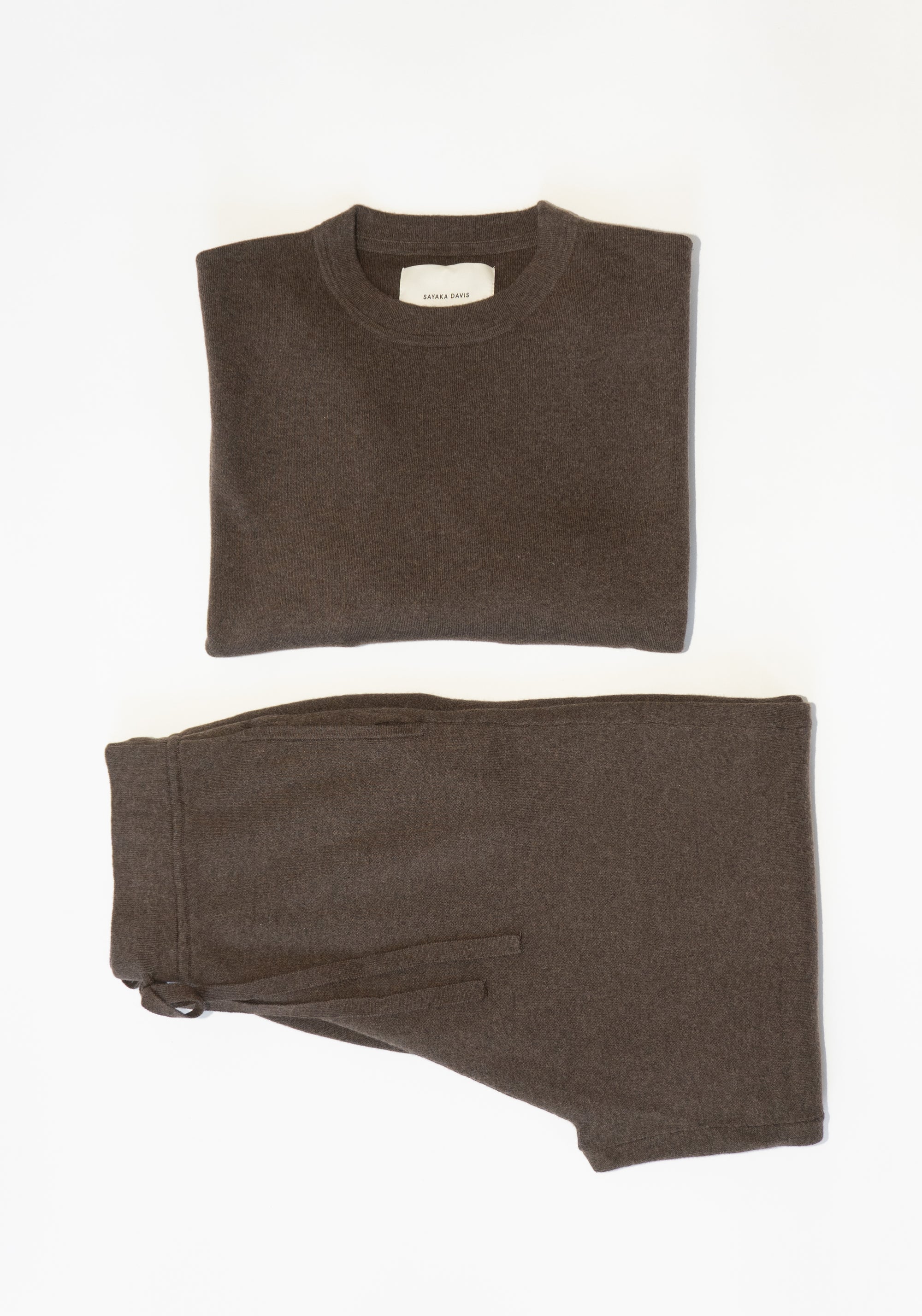 Knit Sweatshirt in Brownie