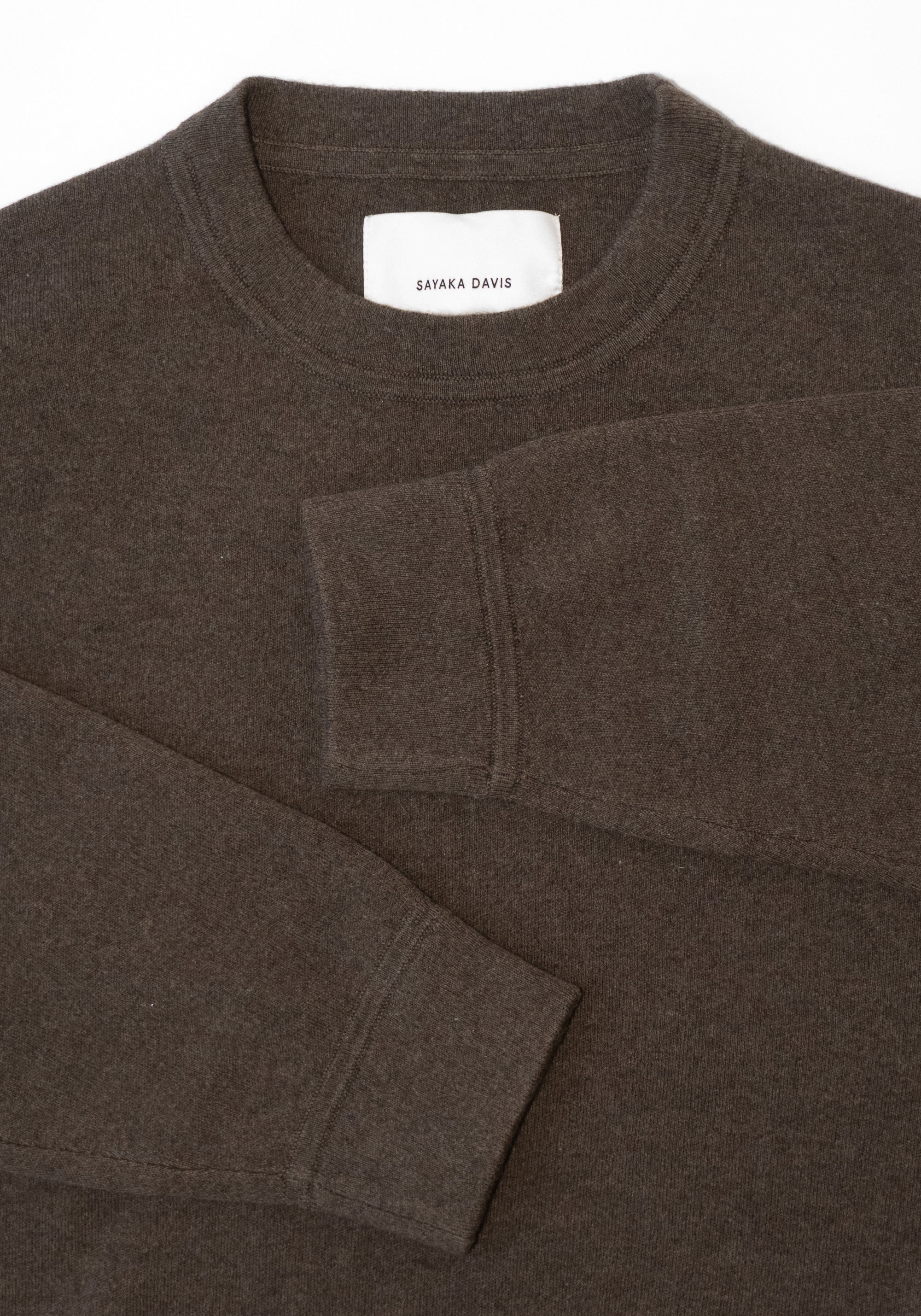 Knit Sweatshirt in Brownie