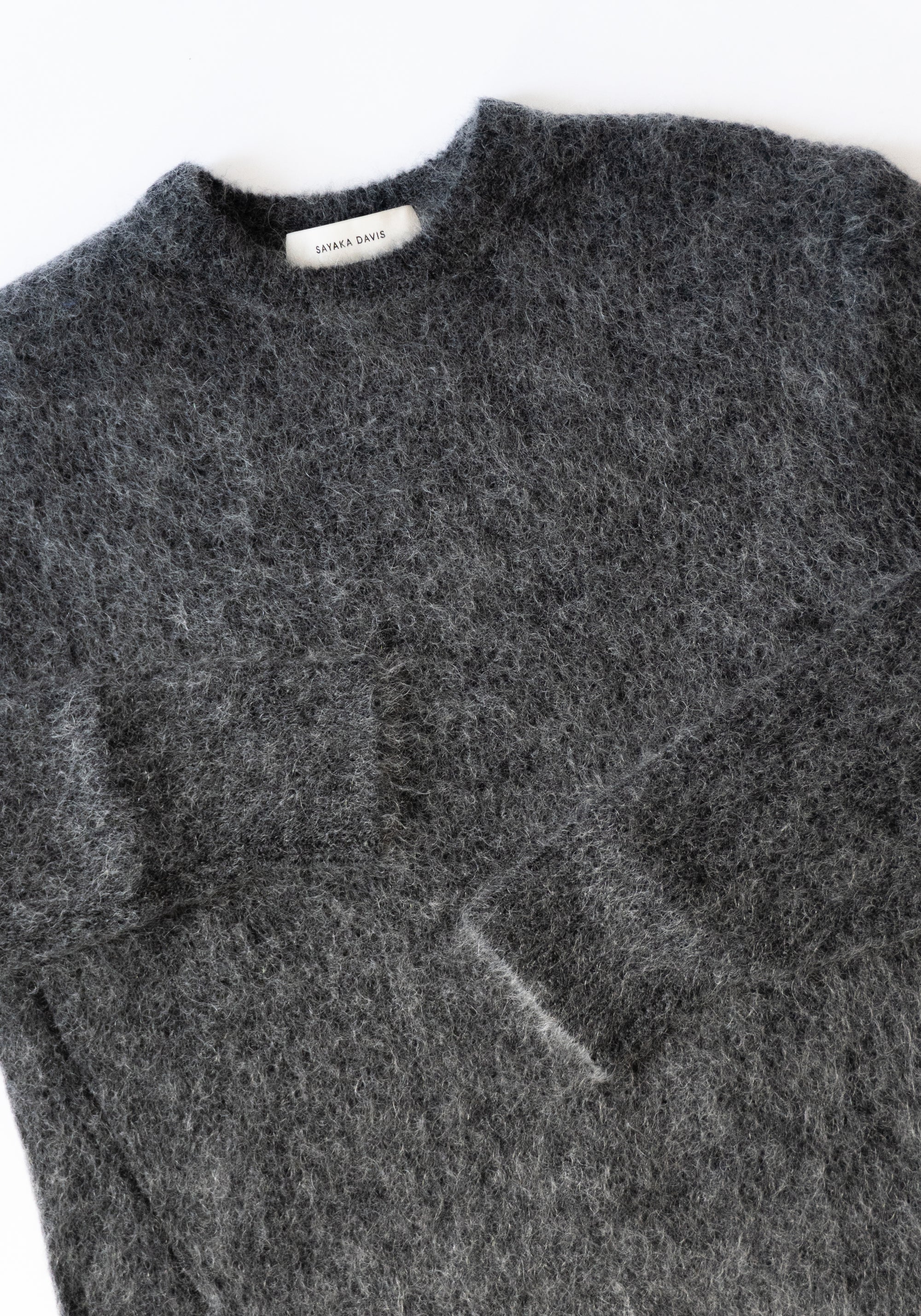 Mohair Pullover in Charcoal