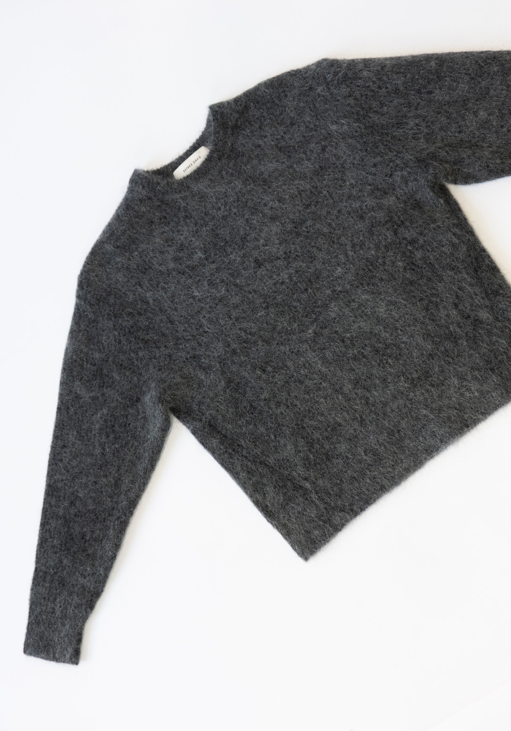 Mohair Pullover in Charcoal