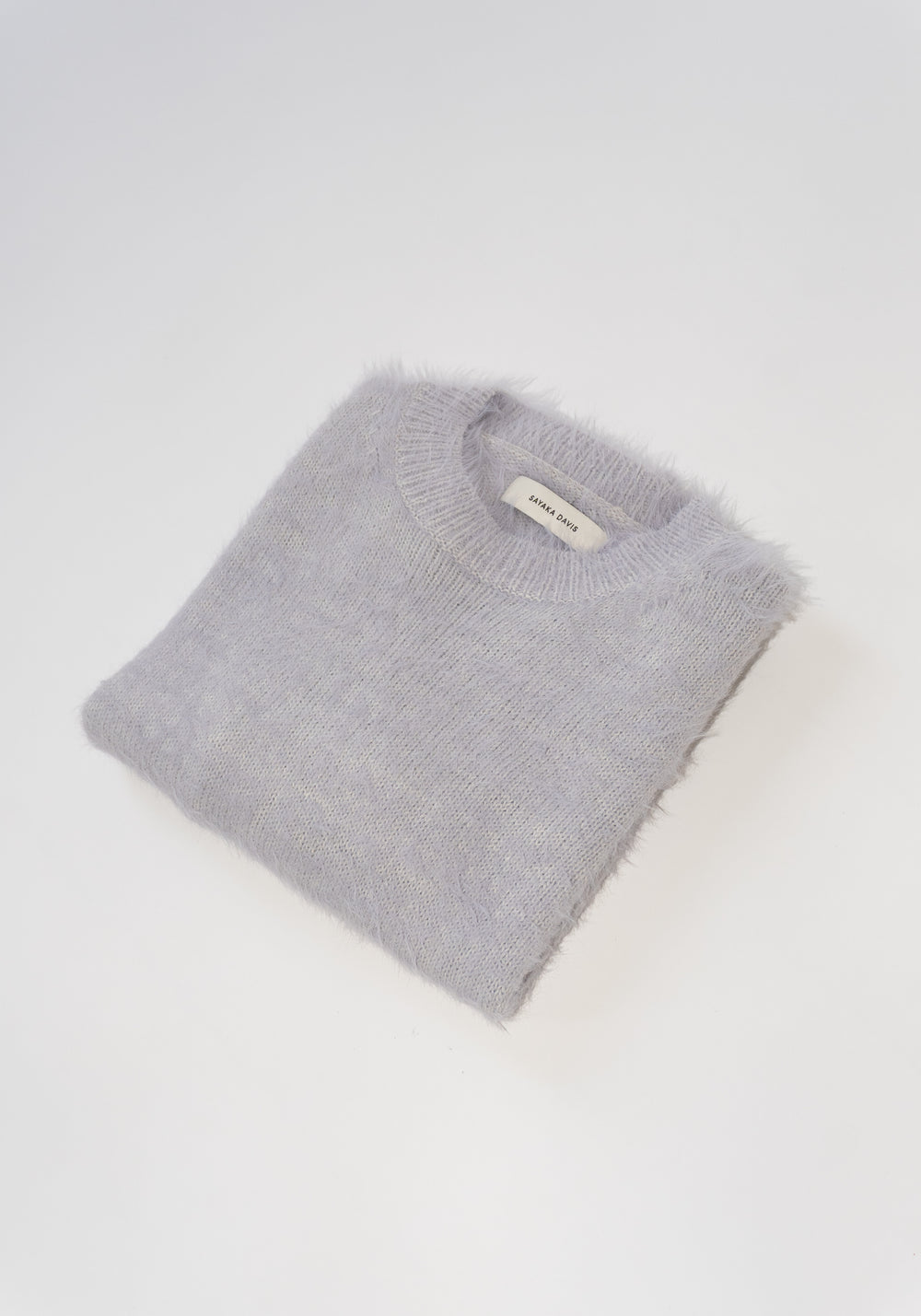 Shaggy Pullover in Lilac Grey