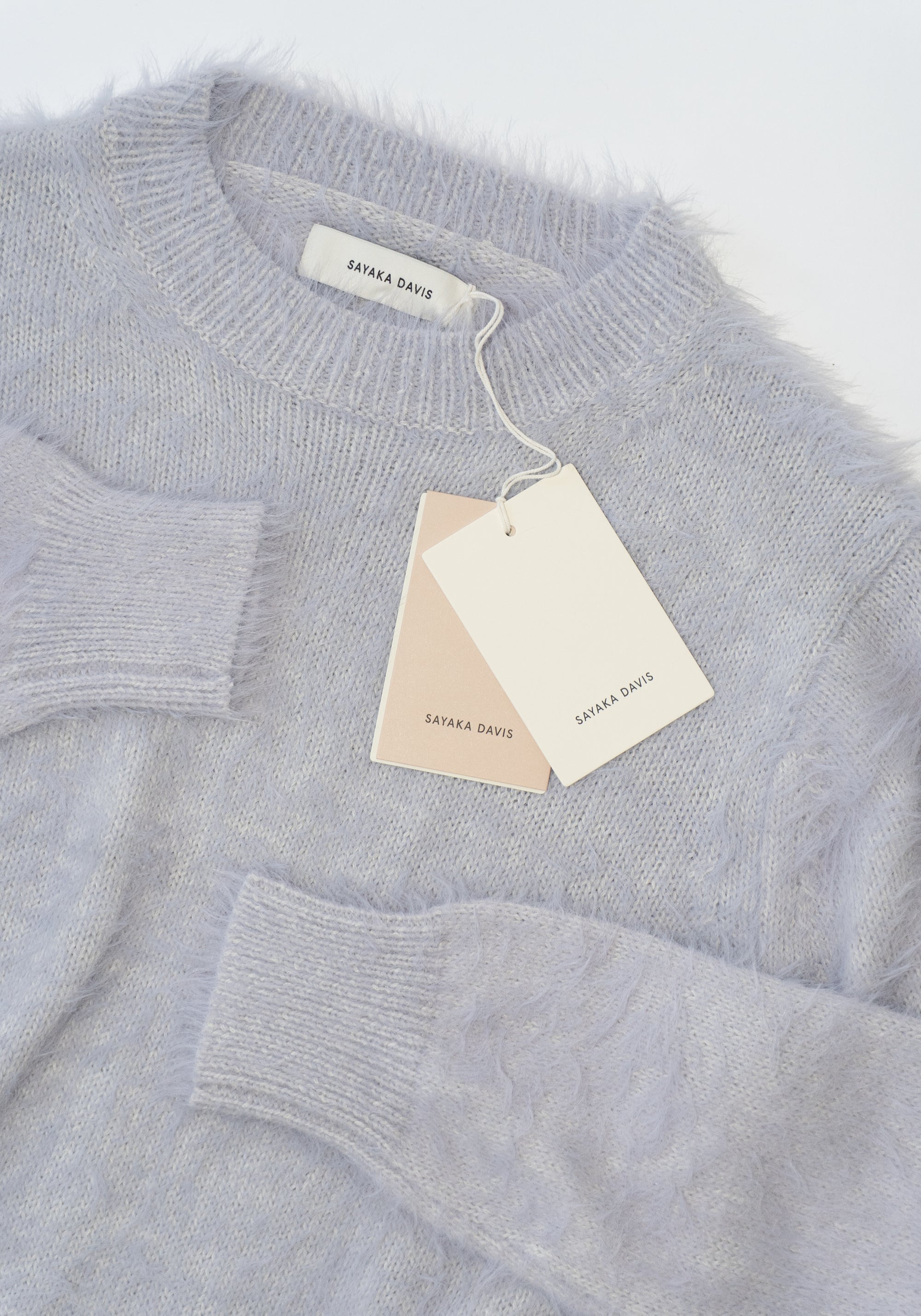 Shaggy Pullover in Lilac Grey