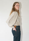 Folio Blouse in Lucent Stripe