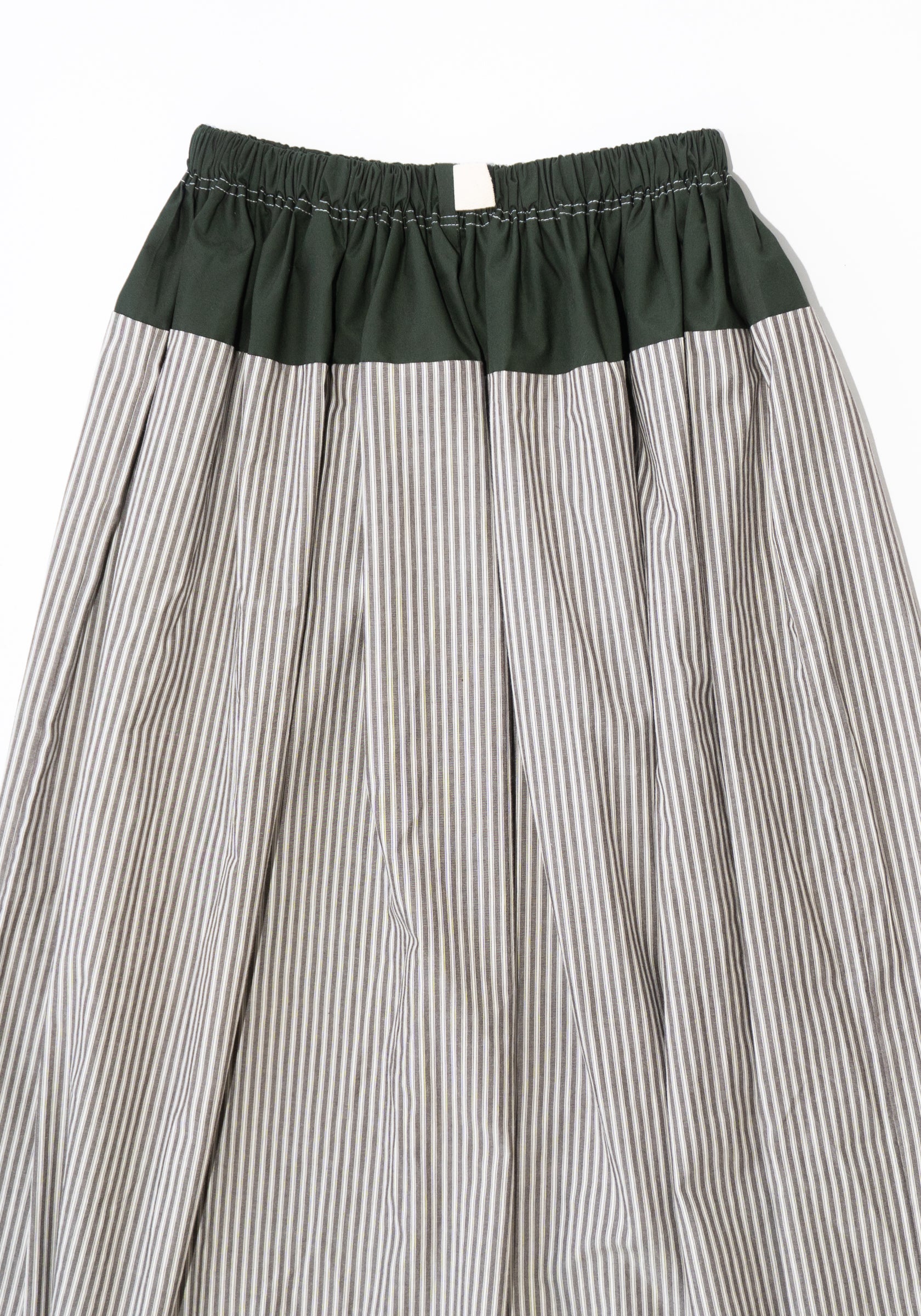 Realm Skirt in File Stripe
