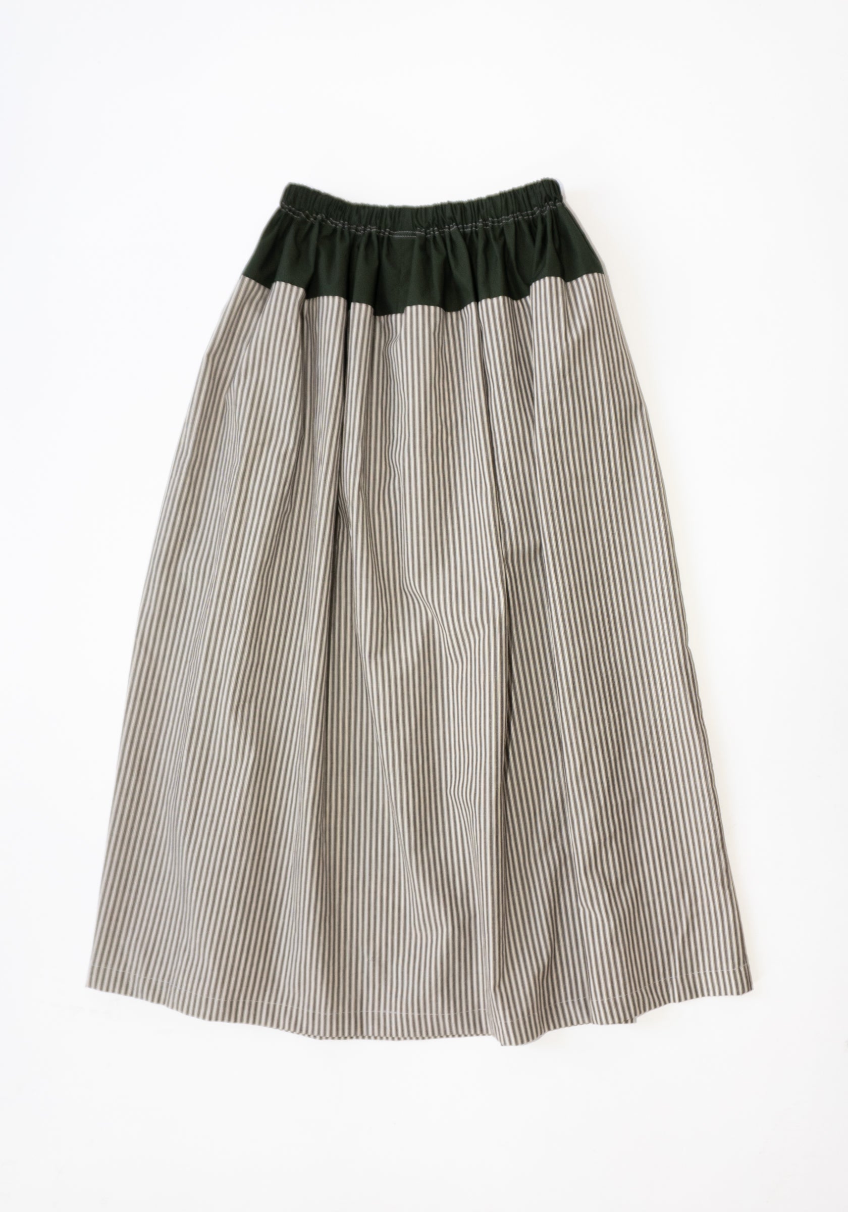 Realm Skirt in File Stripe