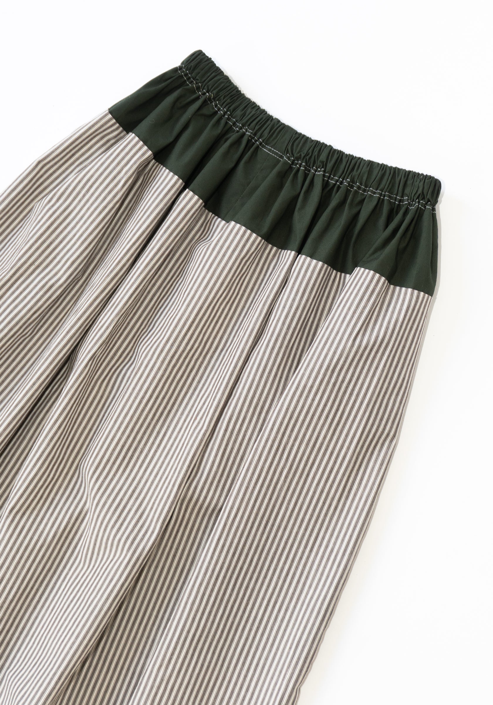 Realm Skirt in File Stripe