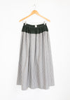 Realm Skirt in File Stripe