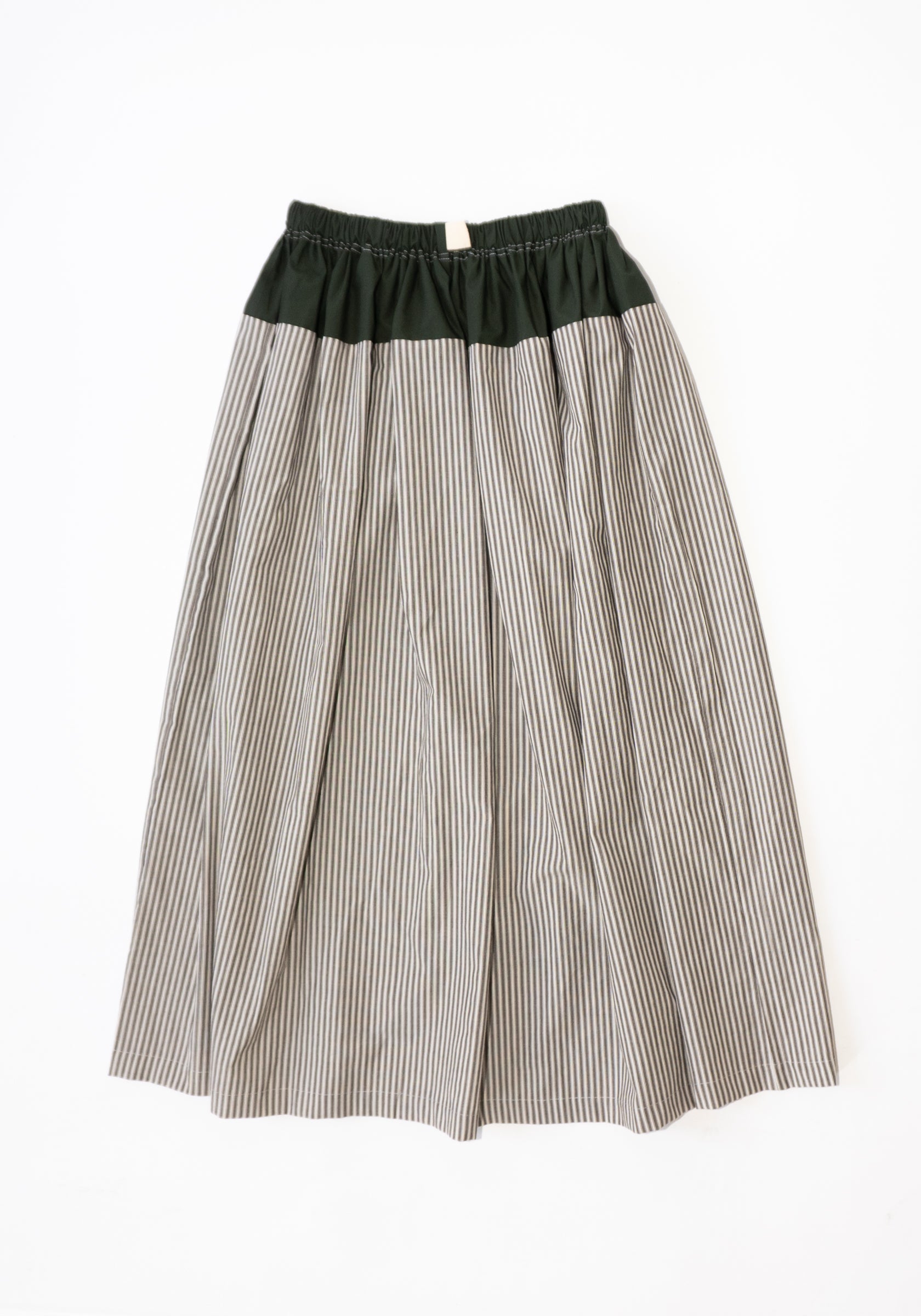 Realm Skirt in File Stripe