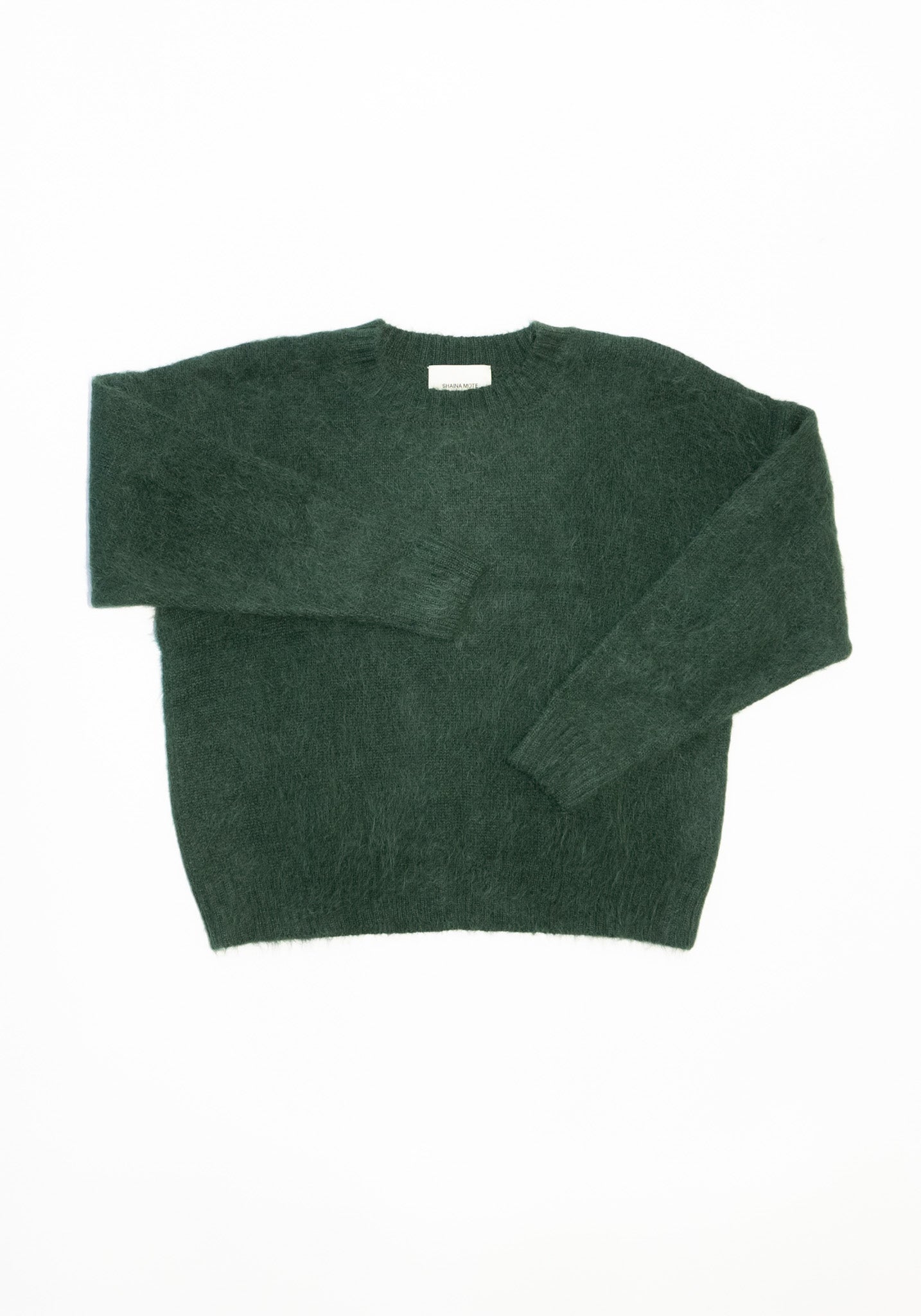 Shaina Mote Brushed Suri Crewneck in Forest