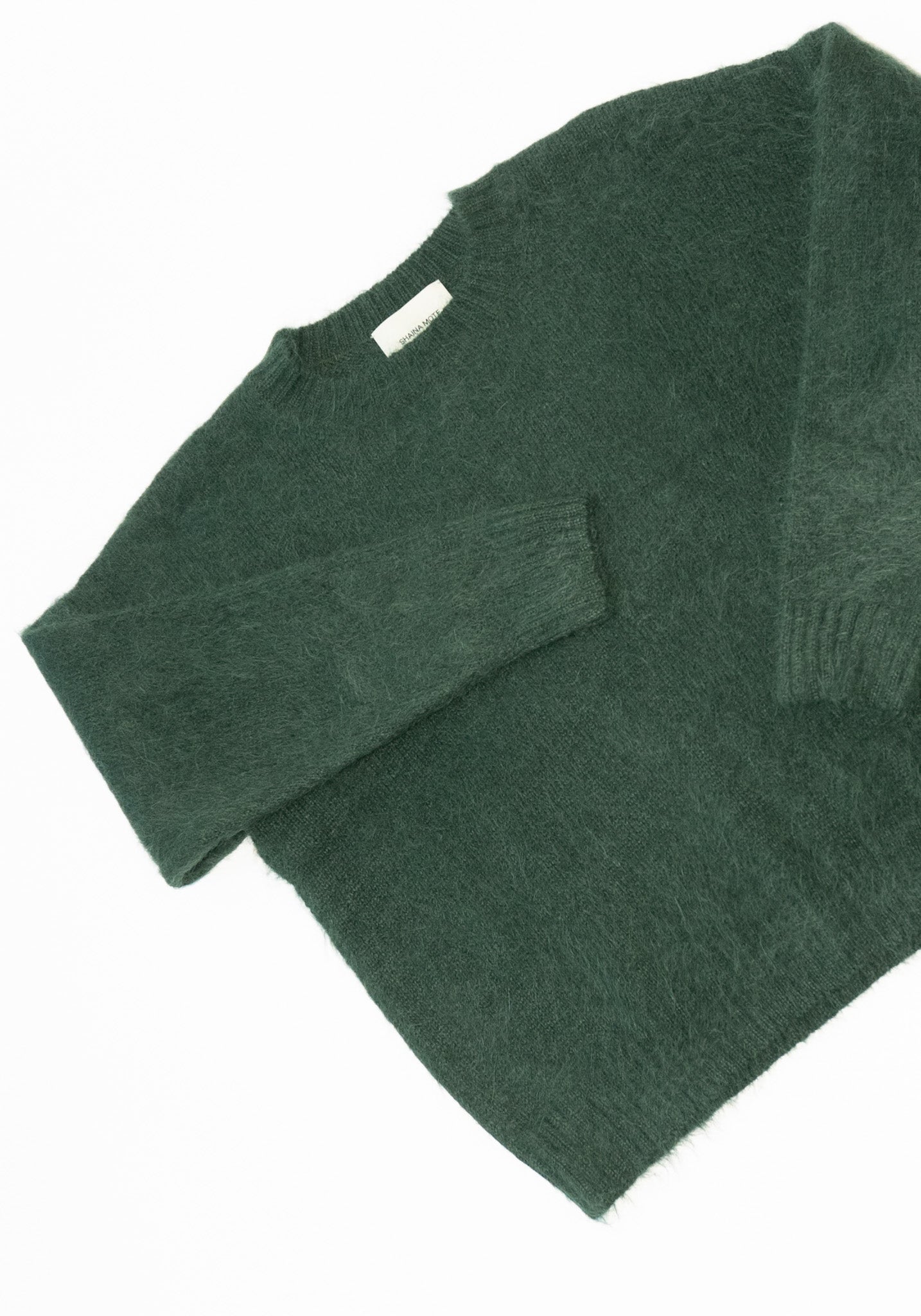 Shaina Mote Brushed Suri Crewneck in Forest